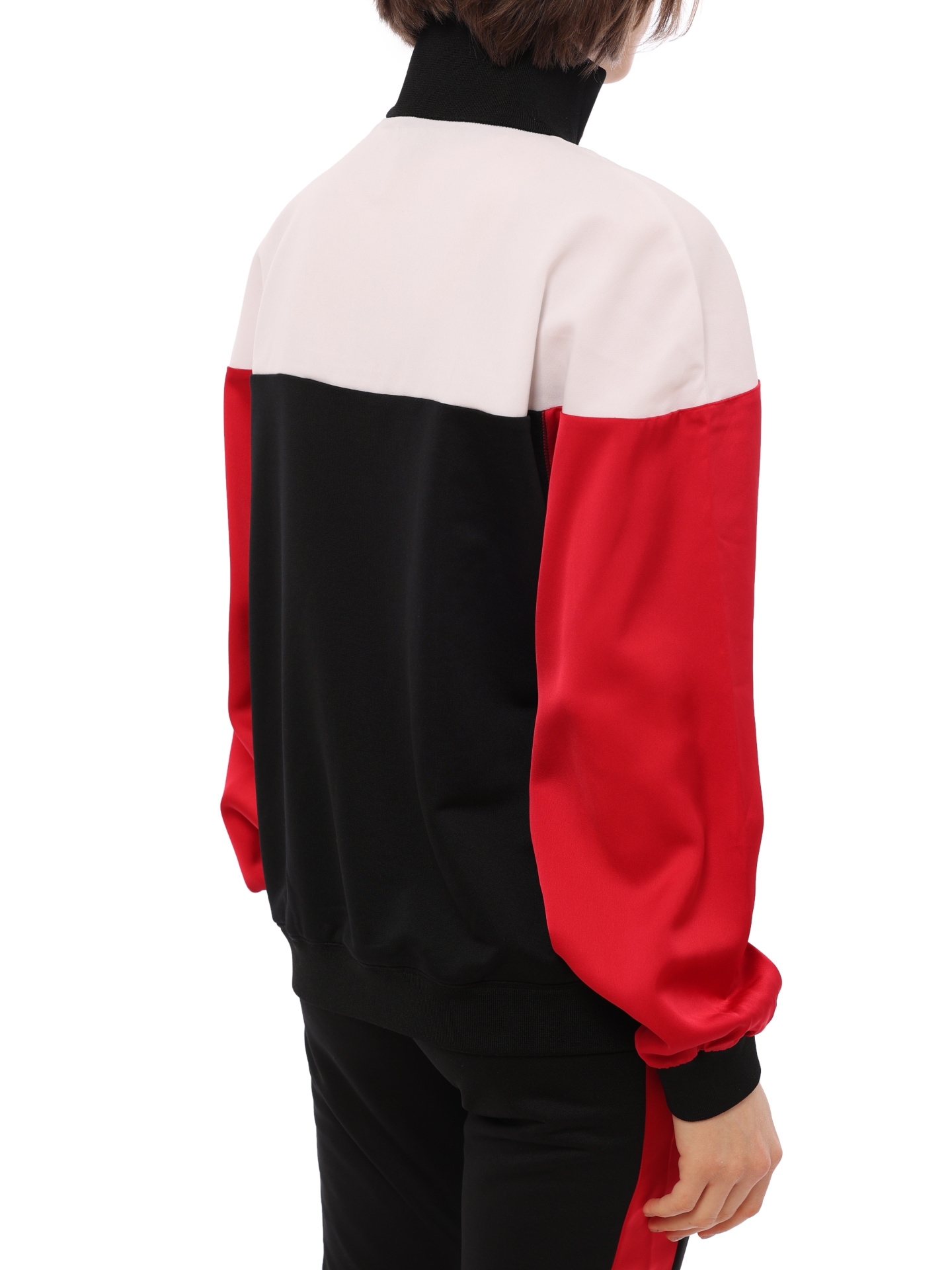 Мастерка Armani Exchange 6HYM88 YJ8EZ 7280 комбинированная женская с воротом-стойкой — купить в интернет-магазине Verdistore