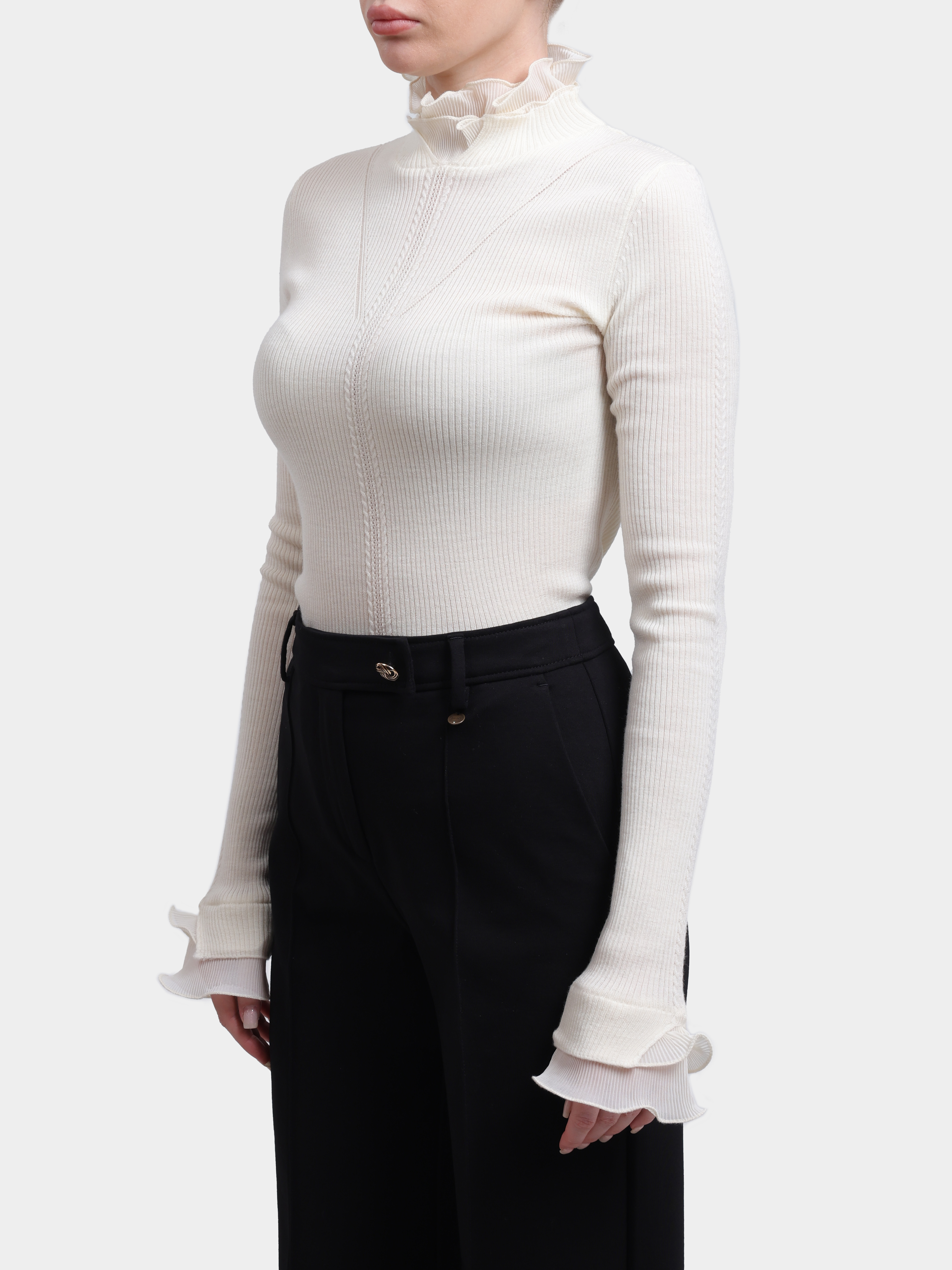 Водолазка Liu-Jo BLACK LABEL CF6043 MA82O 10701 белая женская  — купить в интернет-магазине Verdistore