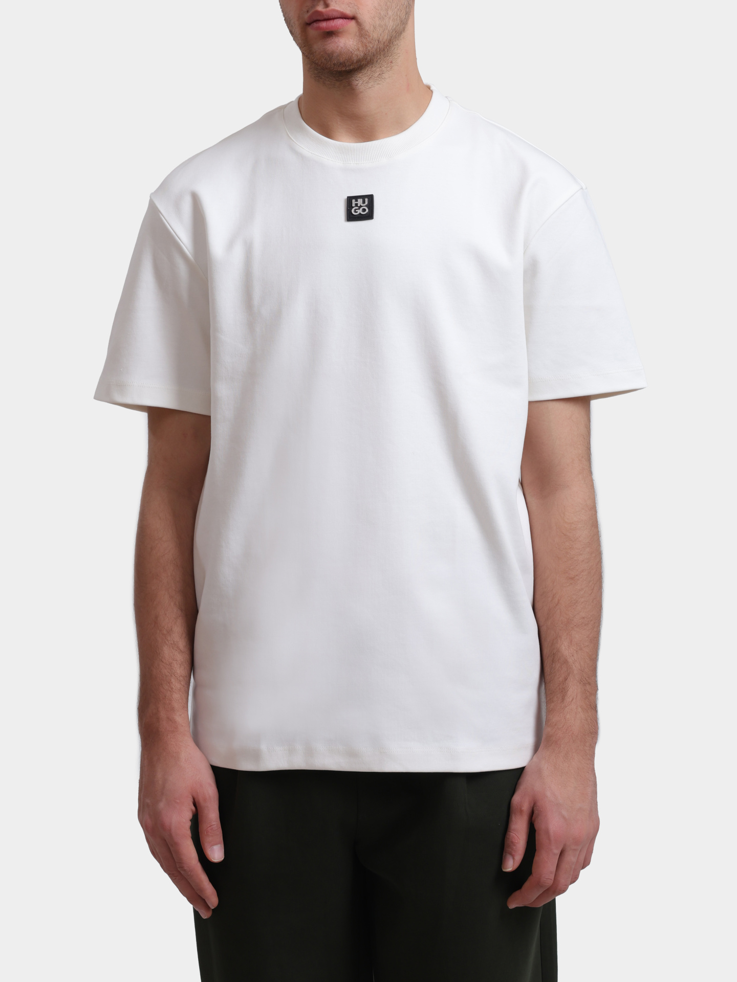 Футболка Hugo Dalile 10231453 01 мужская белая — купить в интернет-магазине Verdistore