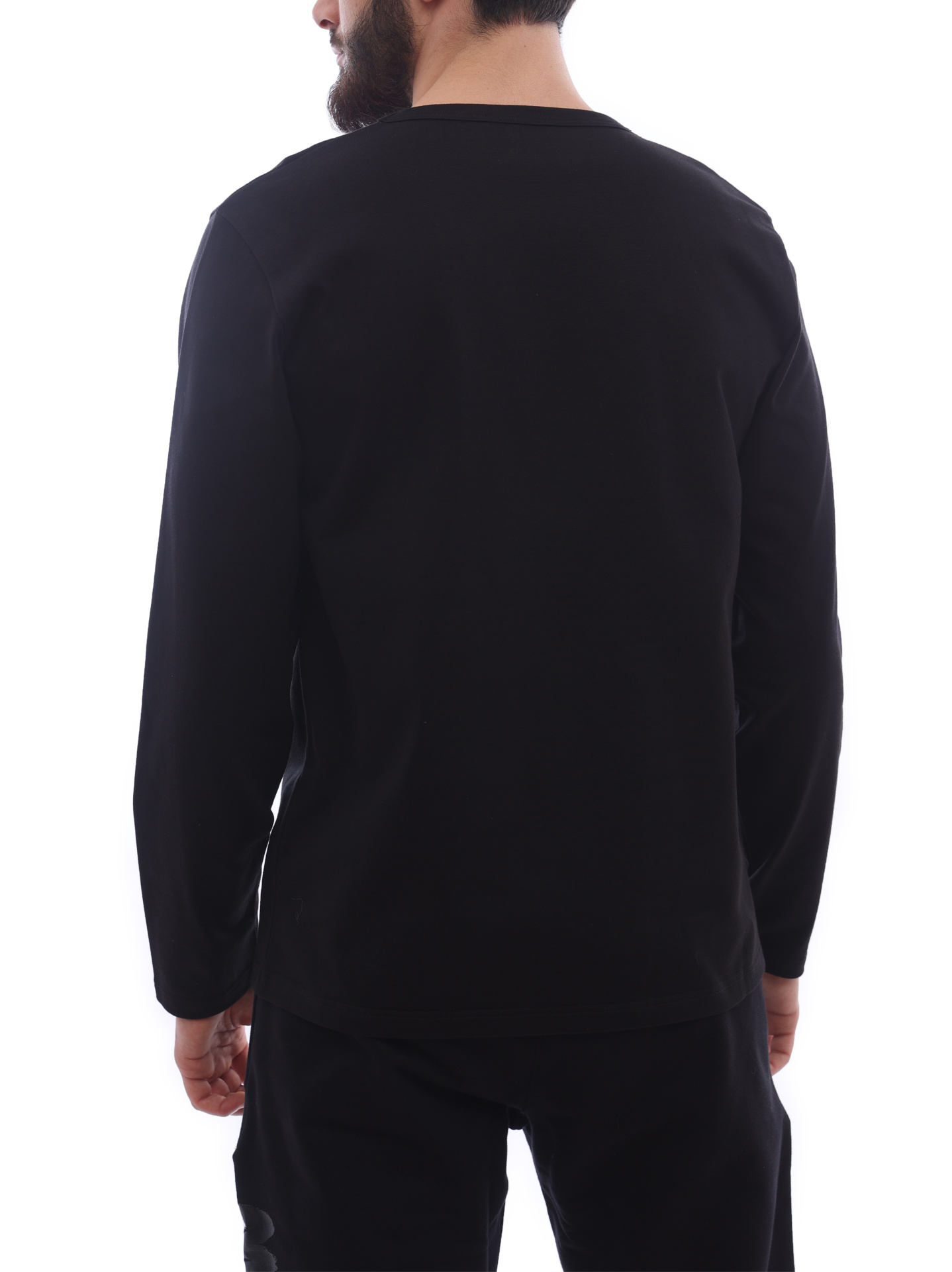 Лонгслив Alexander McQueen 682518 QSZ52 0901 черный мужской — купить в интернет-магазине Verdistore