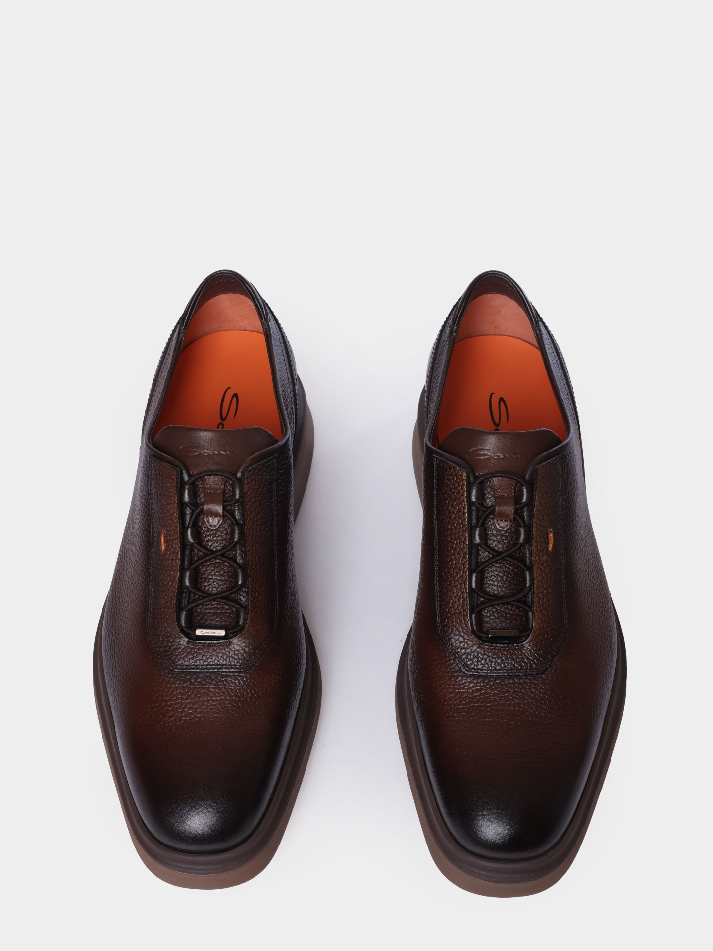 Оксфорды Santoni MGEG19170TTAXNGST50 кожаные мужские — купить в интернет-магазине Verdistore