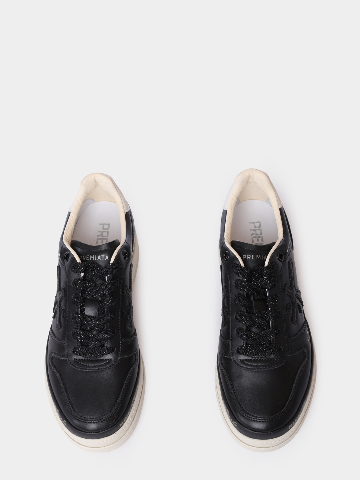 Кеды Premiata MICOL VAR 7014 черные женские из кожи — купить в интернет-магазине Verdistore