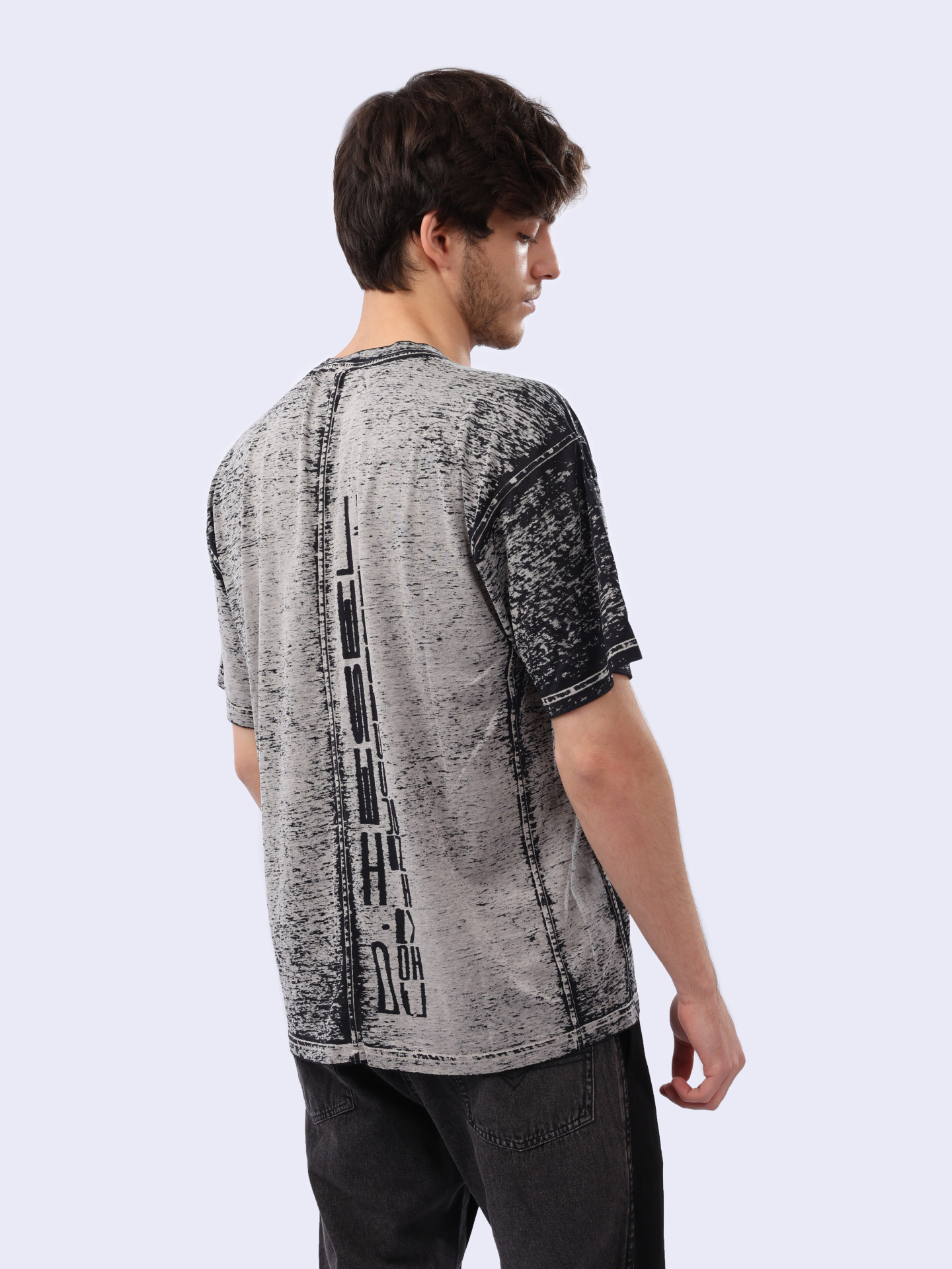 Футболка Diesel A147380DRAN9DN серая мужская — купить в интернет-магазине Verdistore