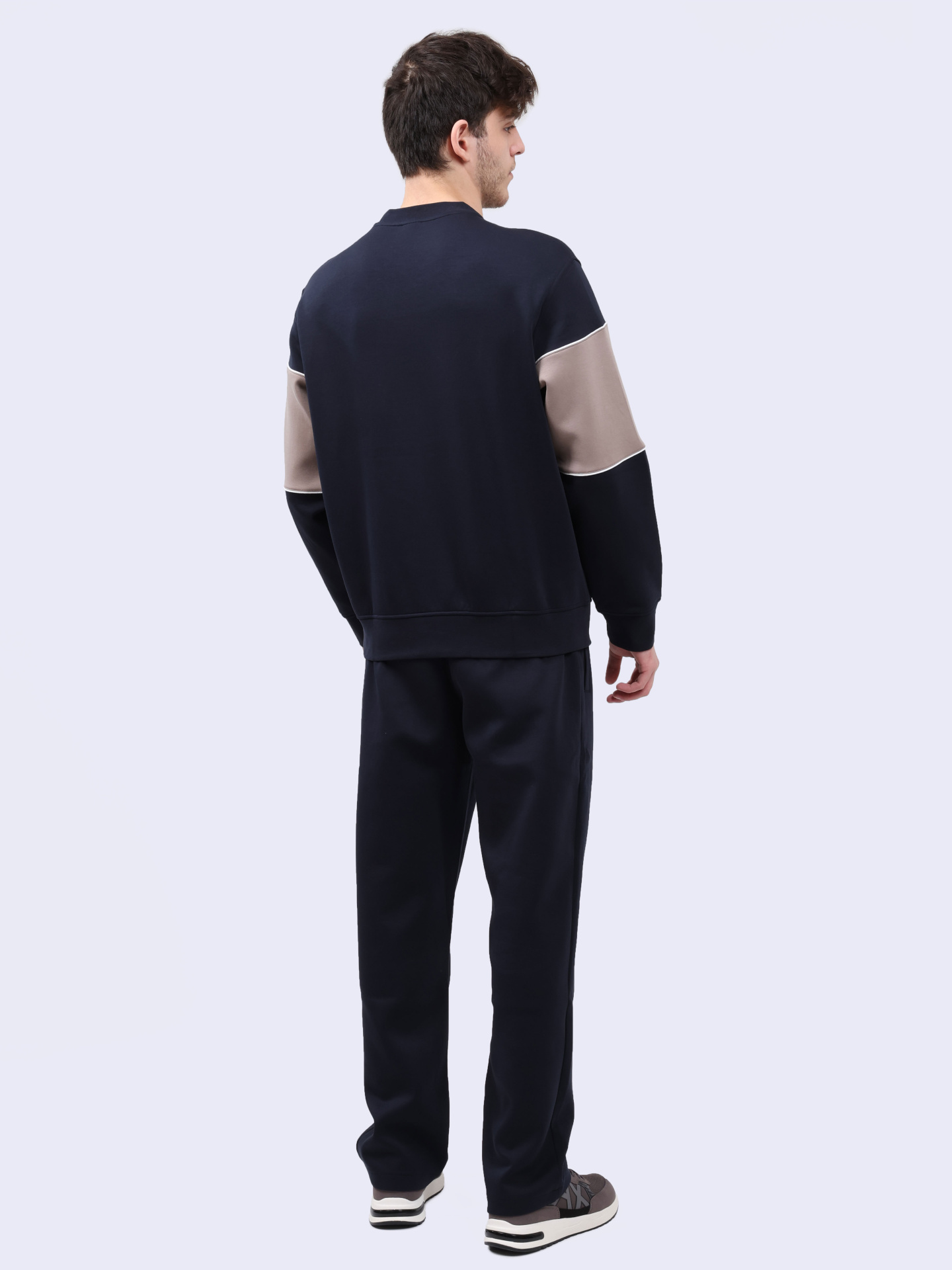 Свитшот Armani Exchange 6DZMJM ZJZGZ 1510 контрастный мужской — купить в интернет-магазине Verdistore