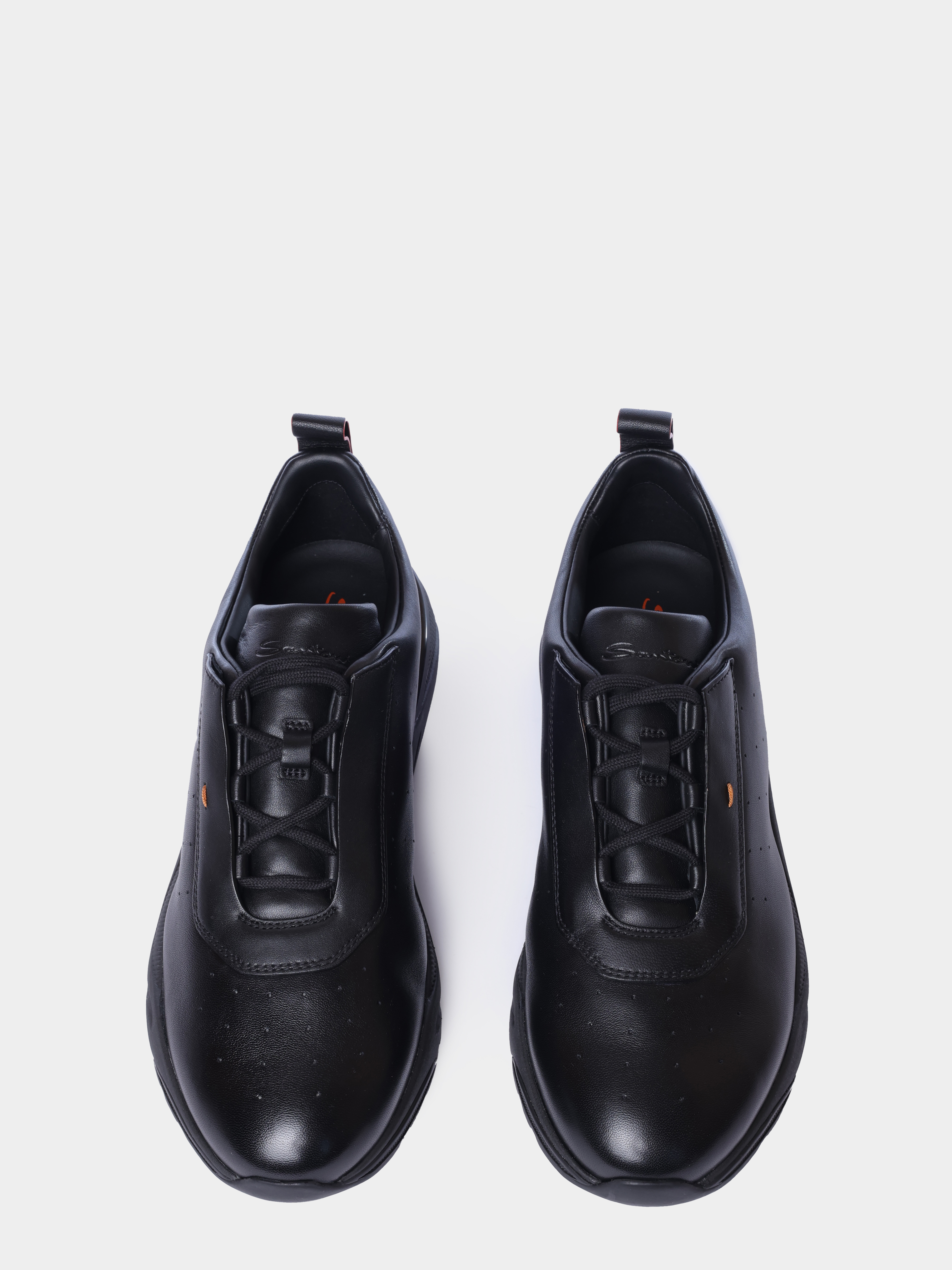 Кроссовки Santoni MBIG22027NERTESMN01 кожаные мужские — купить в интернет-магазине Verdistore