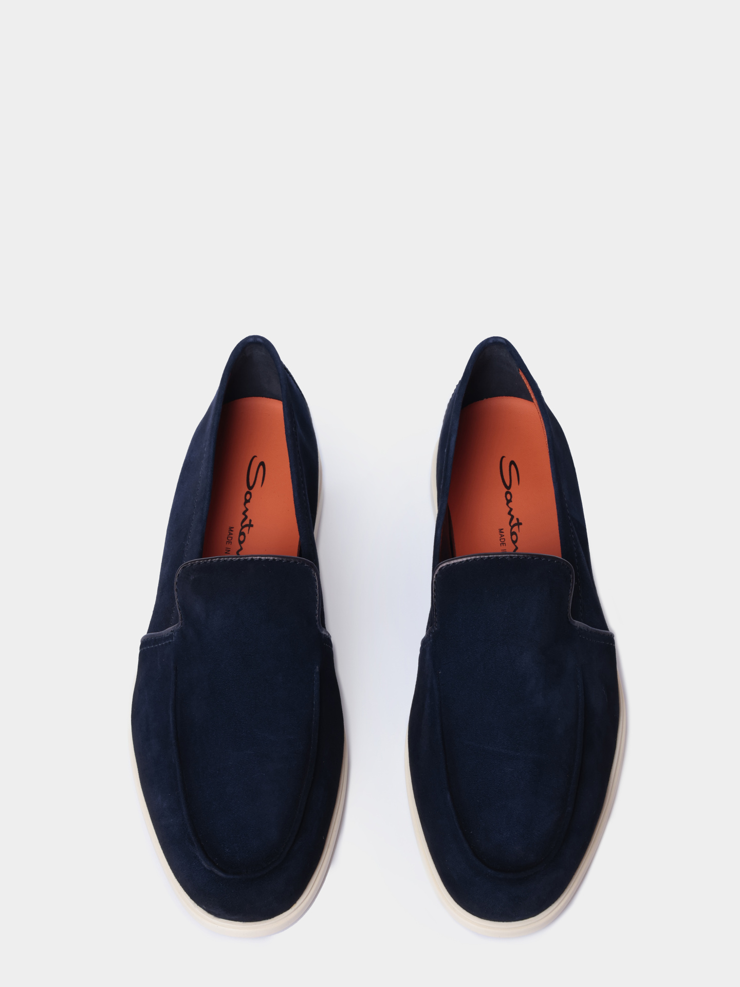 Лоферы Santoni MGAG18829TICSEAAU60 замшевые мужские — купить в интернет-магазине Verdistore