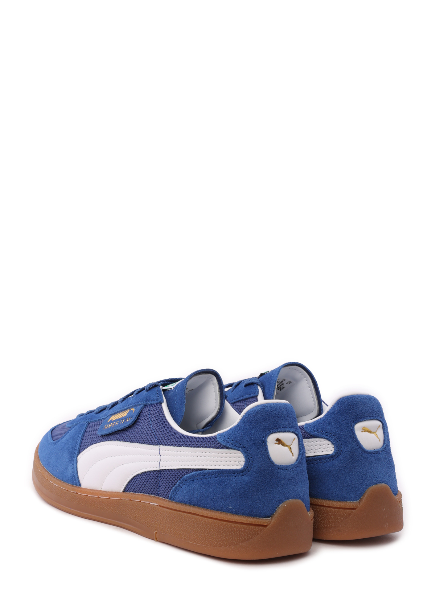 Кеды с перфорацией синие с белой вставкой по бокам — купить в интернет-магазине Verdistore