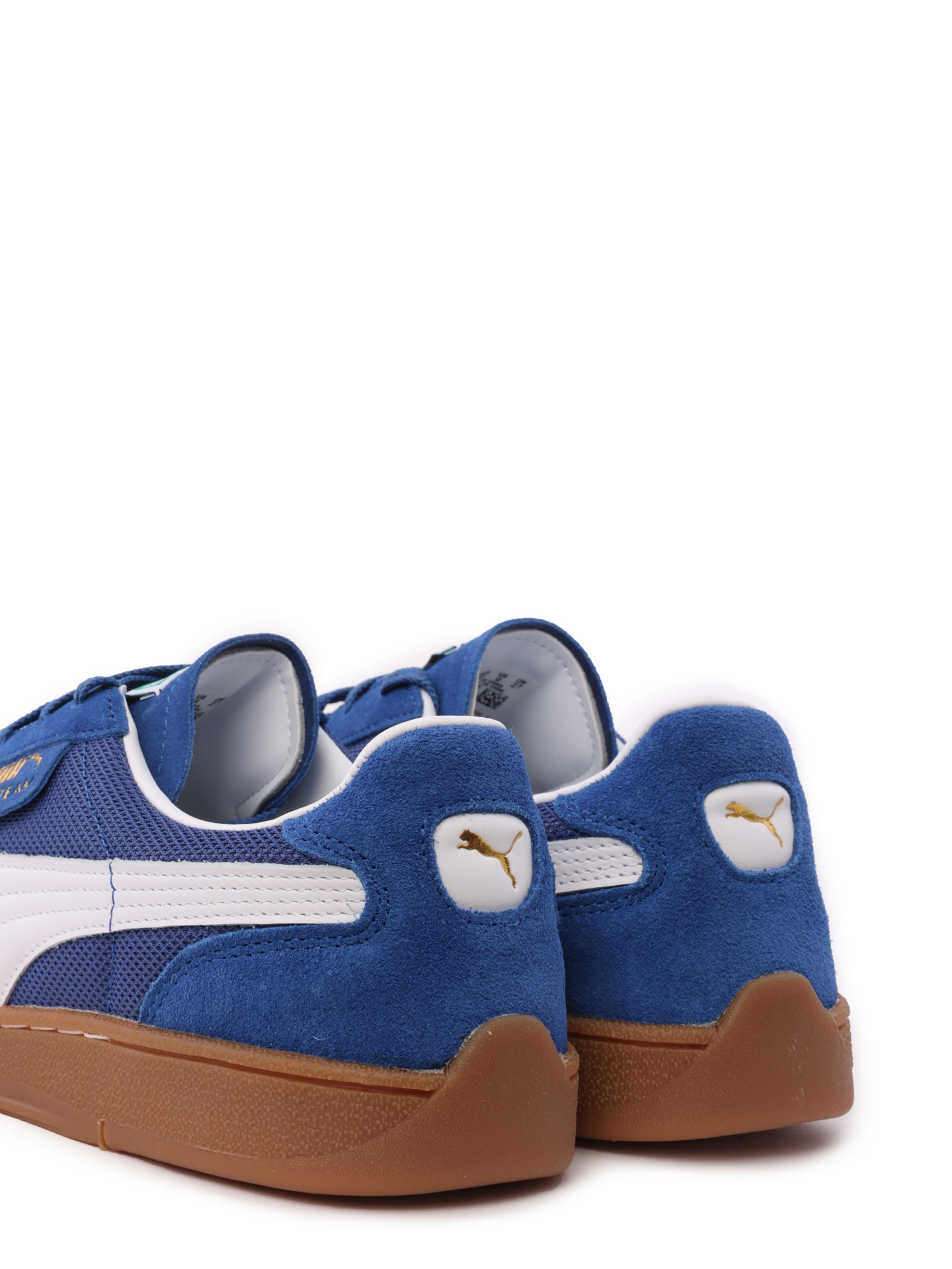 Кеды с перфорацией синие с белой вставкой по бокам — купить в интернет-магазине Verdistore