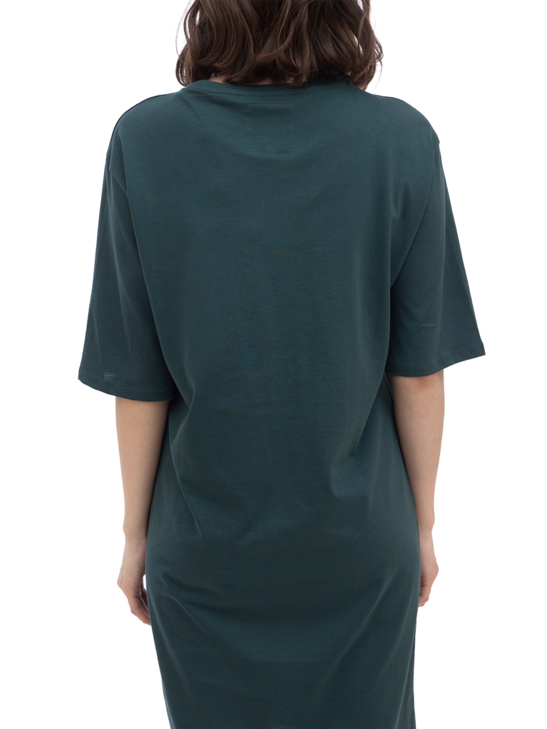 Платье Armani Exchange 8NYADX зеленое женское из хлопка — купить в интернет-магазине Verdistore