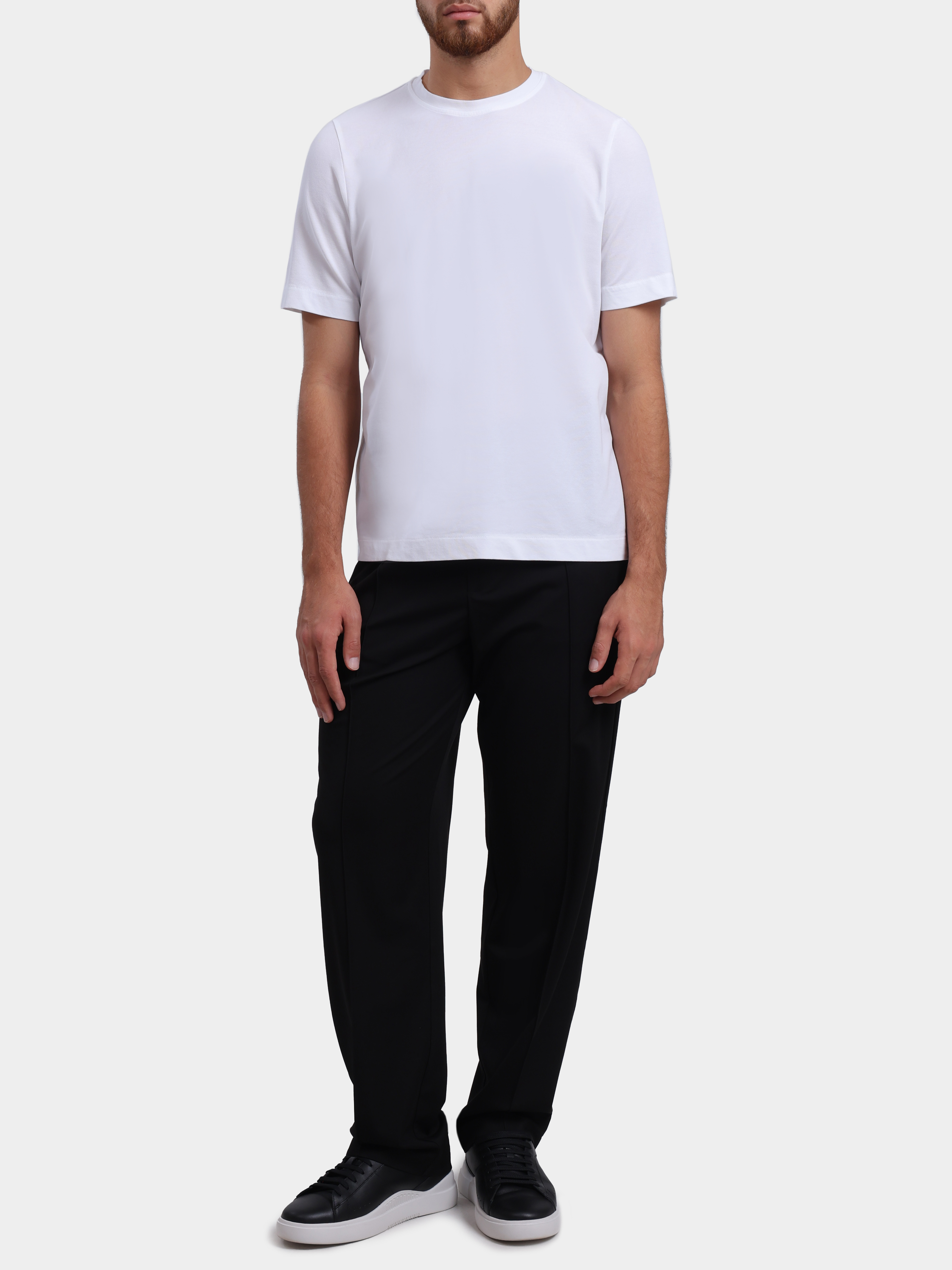 Брюки Emporio Armani EM004532 AF22865 UC001 черные мужские — купить в интернет-магазине Verdistore