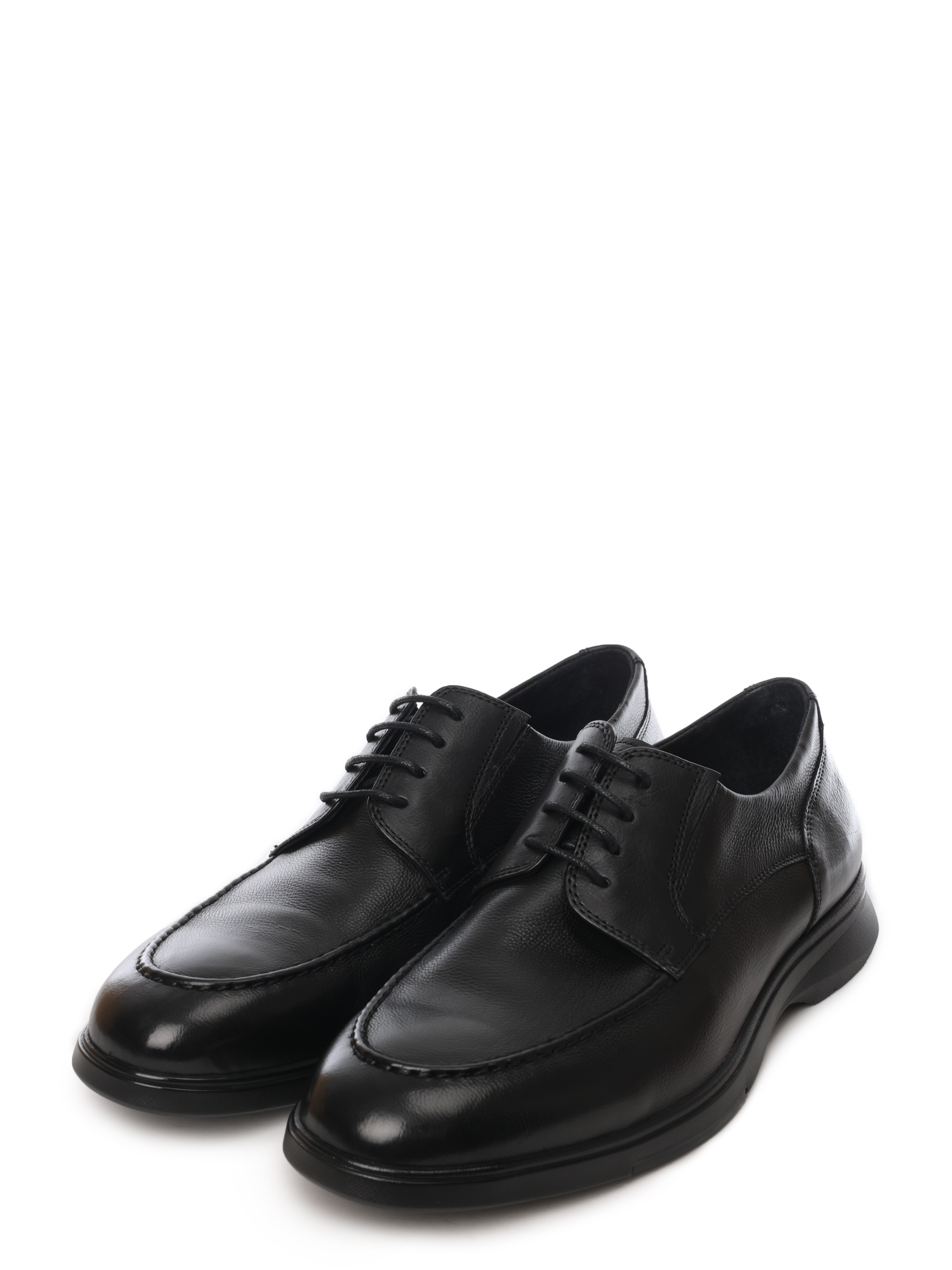 Туфли из черной мелкозернистой кожи — купить в интернет-магазине Verdistore