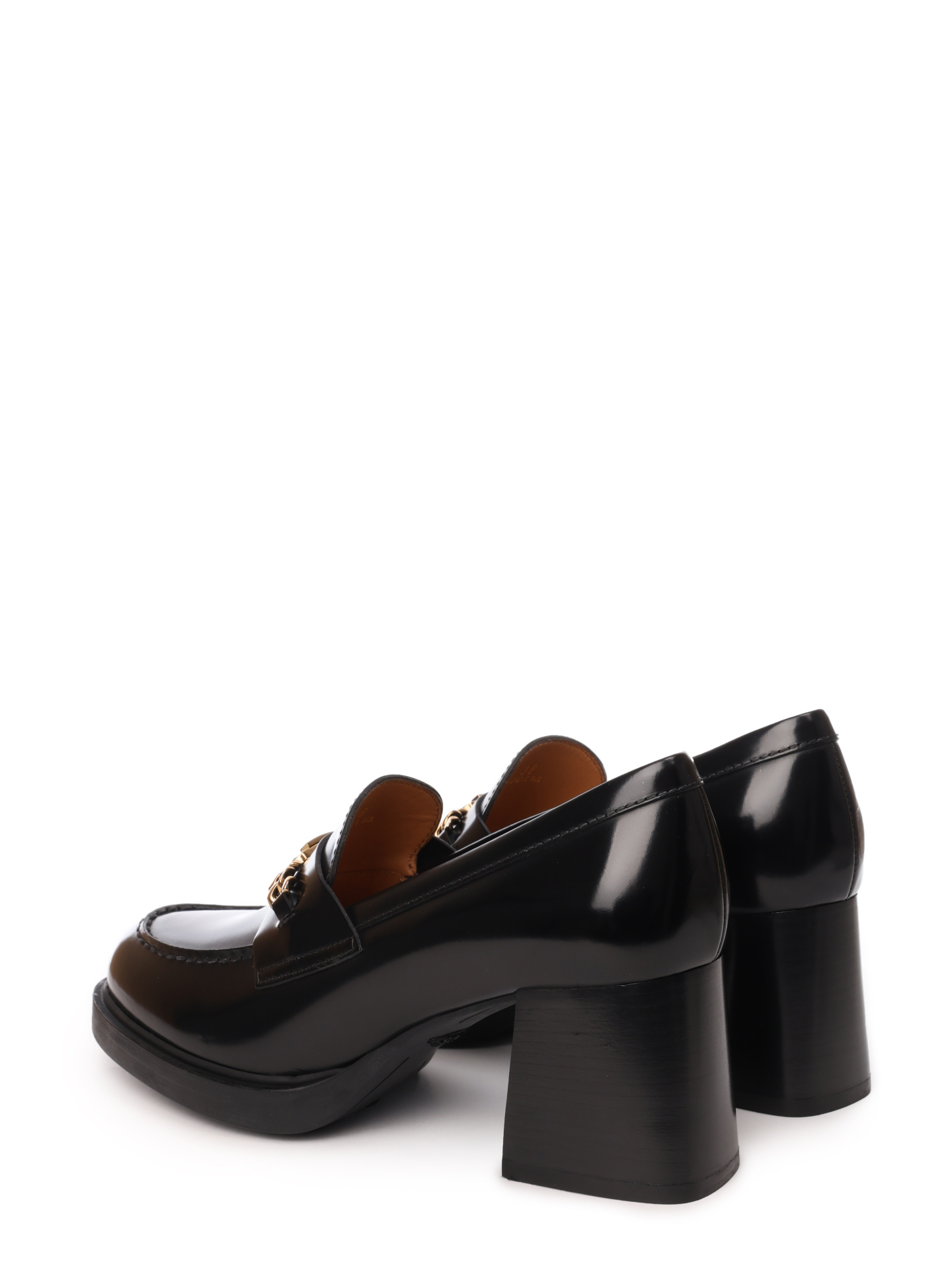 Туфли XXW99K0IB30AKT B999 черные на каблуке — купить в интернет-магазине Verdistore