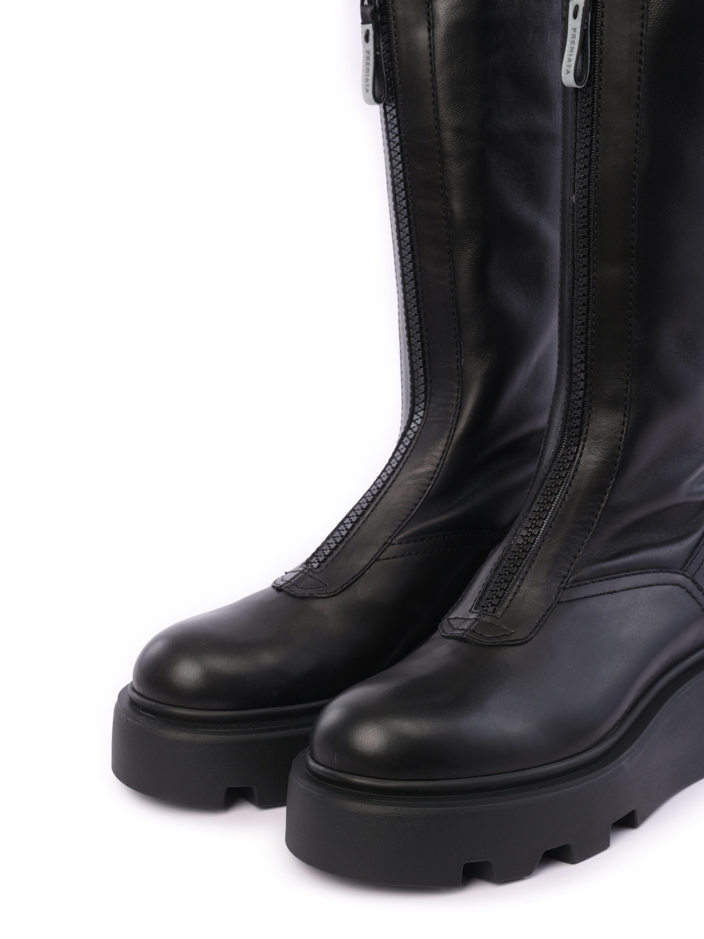 Сапоги M6622 черные женские из натуральной кожи — купить в интернет-магазине Verdistore