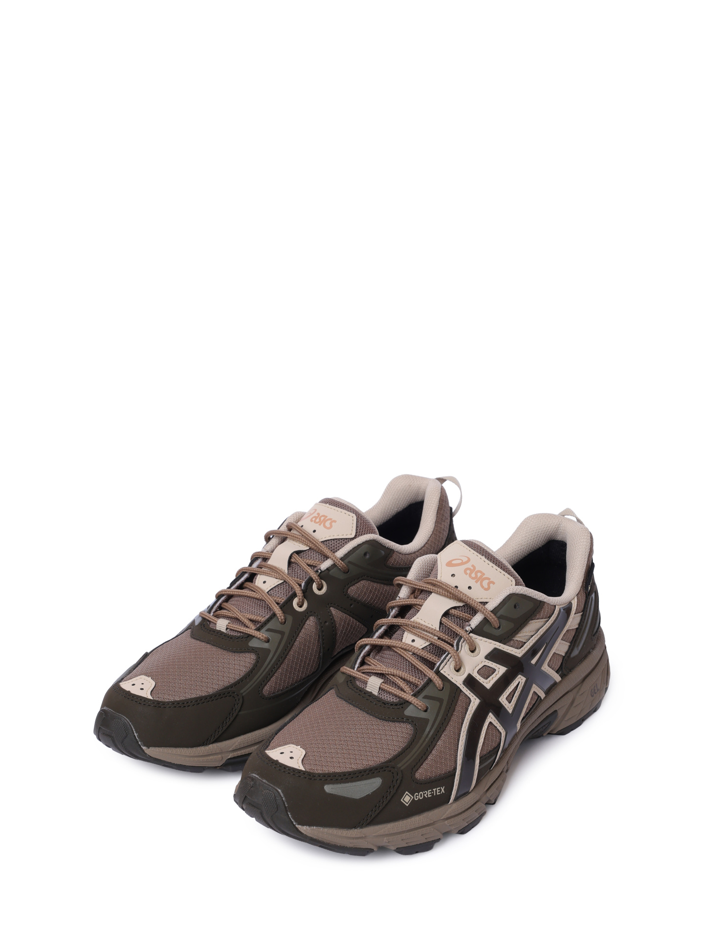 Кроссовки Asics 1203A560 200 коричневые мужские с контрастными вставками — купить в интернет-магазине Verdistore