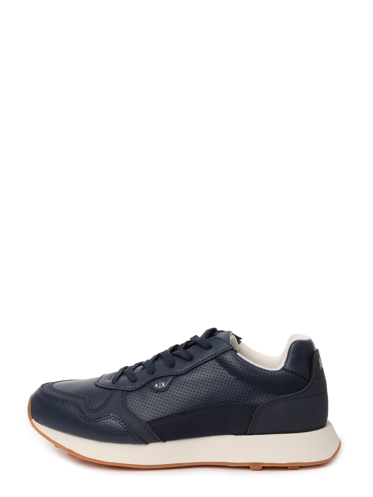Кроссовки Armani Exchange XUX205 XV809 00285 темно-синие мужские с перфорацией — купить в интернет-магазине Verdistore