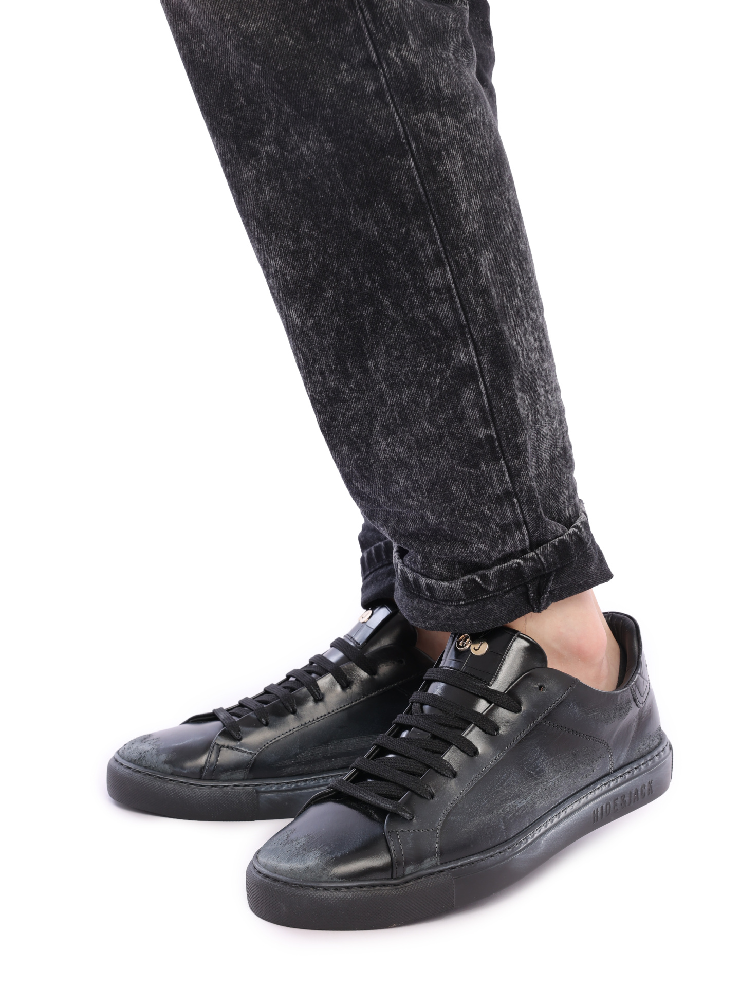 Кеды черные кожаные глянцевые  — купить в интернет-магазине Verdistore