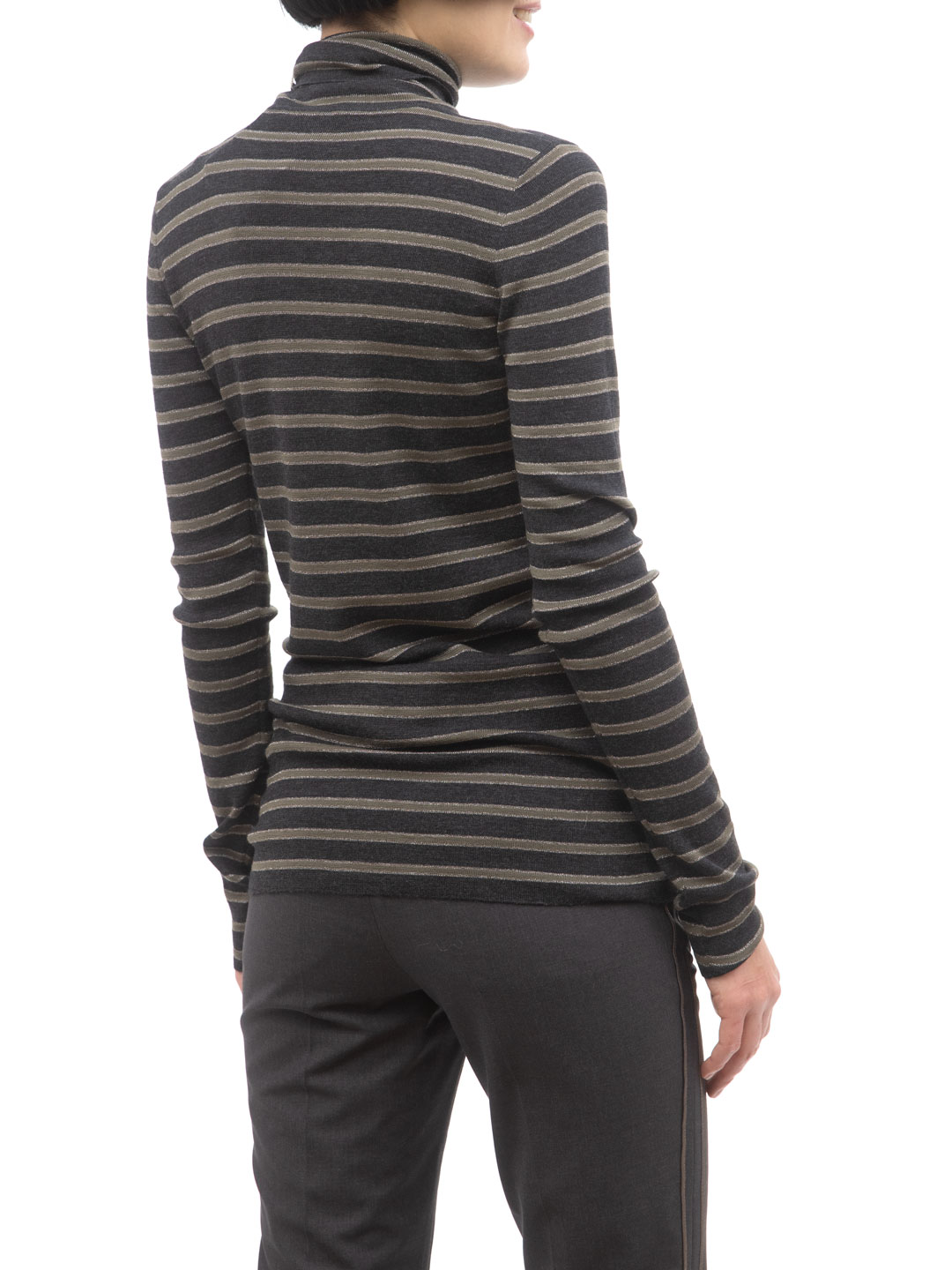 Водолазка Brunello Cucinelli XM14816203 полосатая женская — купить в интернет-магазине Verdistore