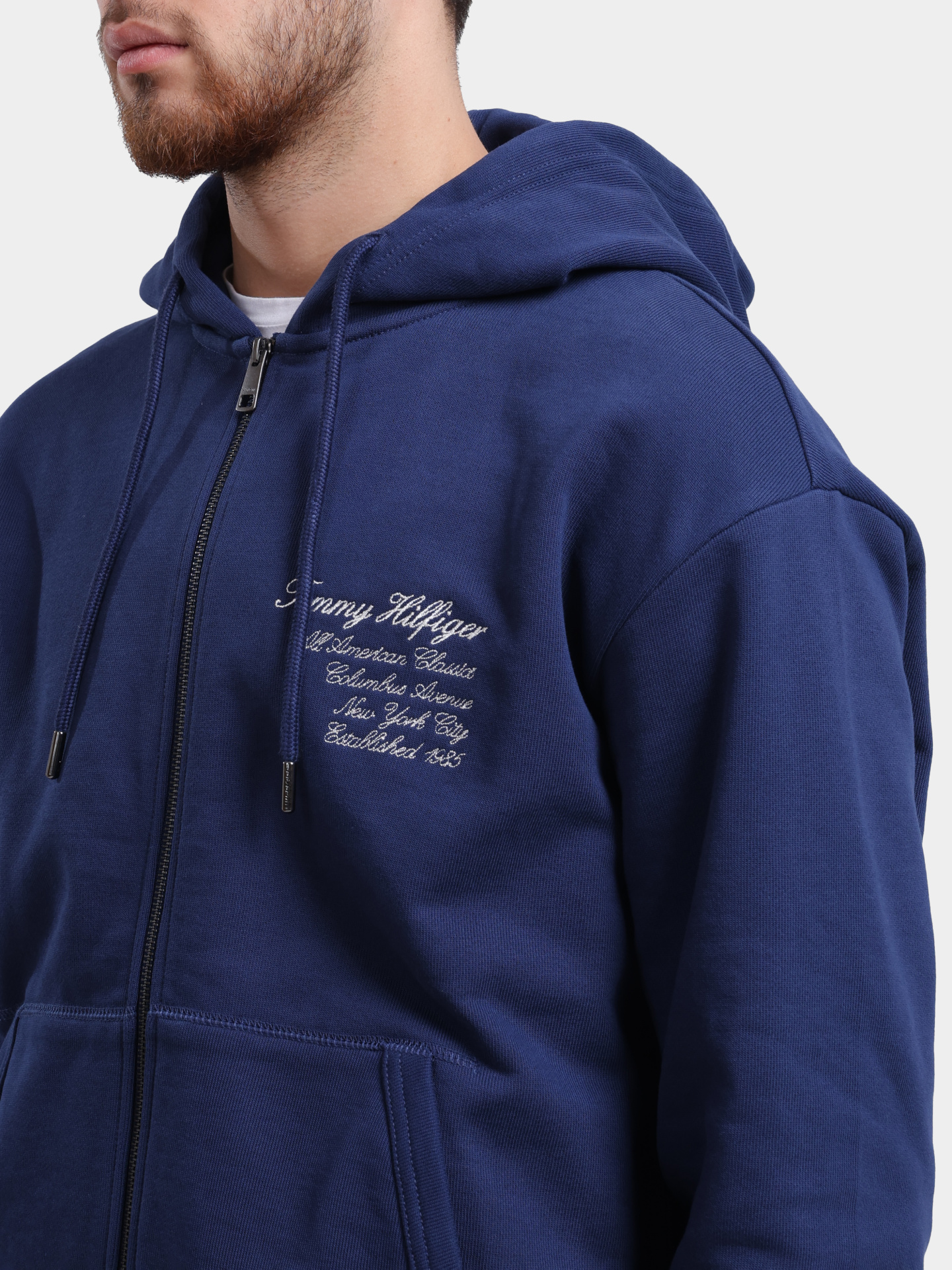 Мастерка Tommy Hilfiger MW0MW39683 мужская с вышивкой  — купить в интернет-магазине Verdistore