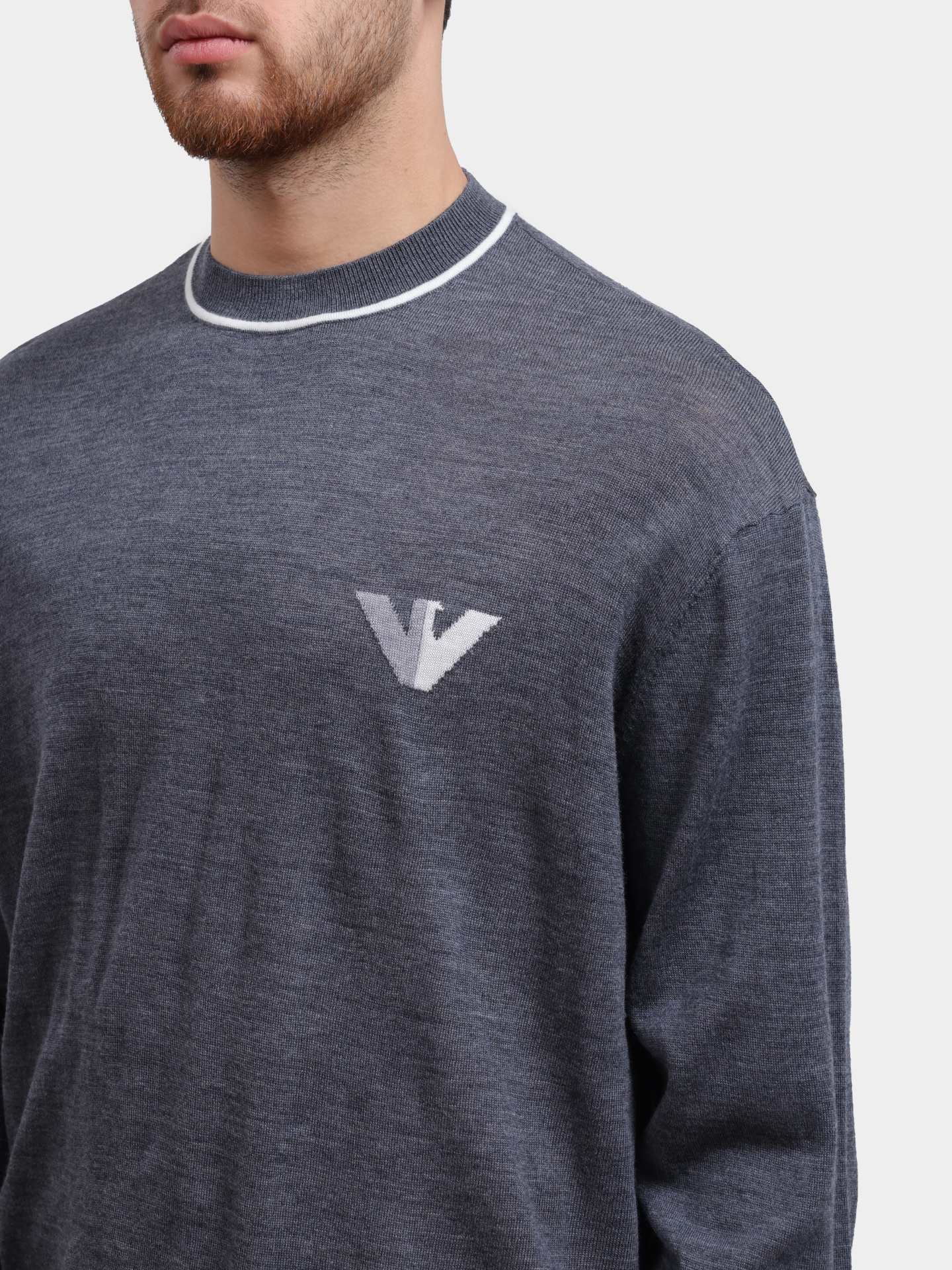 Джемпер Emporio Armani 6D1MXH 1MJLZ F629 шерстяной мужской — купить в интернет-магазине Verdistore