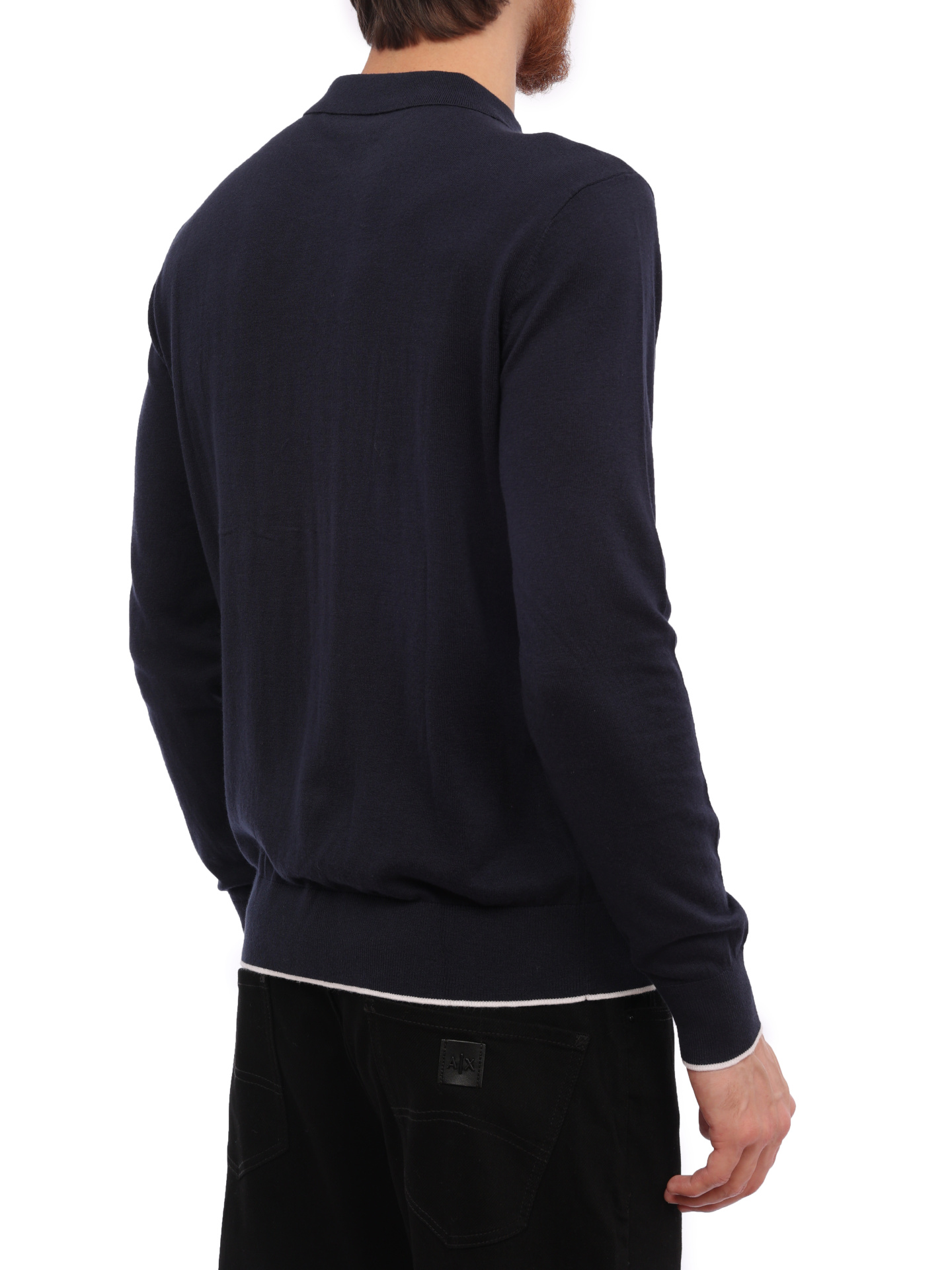 Свитер Armani Exchange 6RZF1C ZMW8Z 1510 темно-синий мужской — купить в интернет-магазине Verdistore