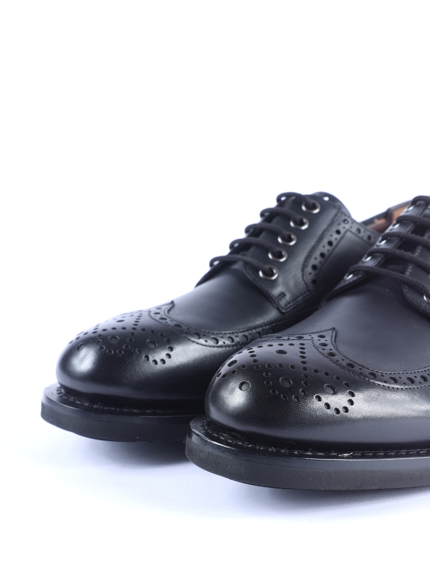 Дерби Z-07512913E из гибкой кожи с перфорированным узором  — купить в интернет-магазине Verdistore