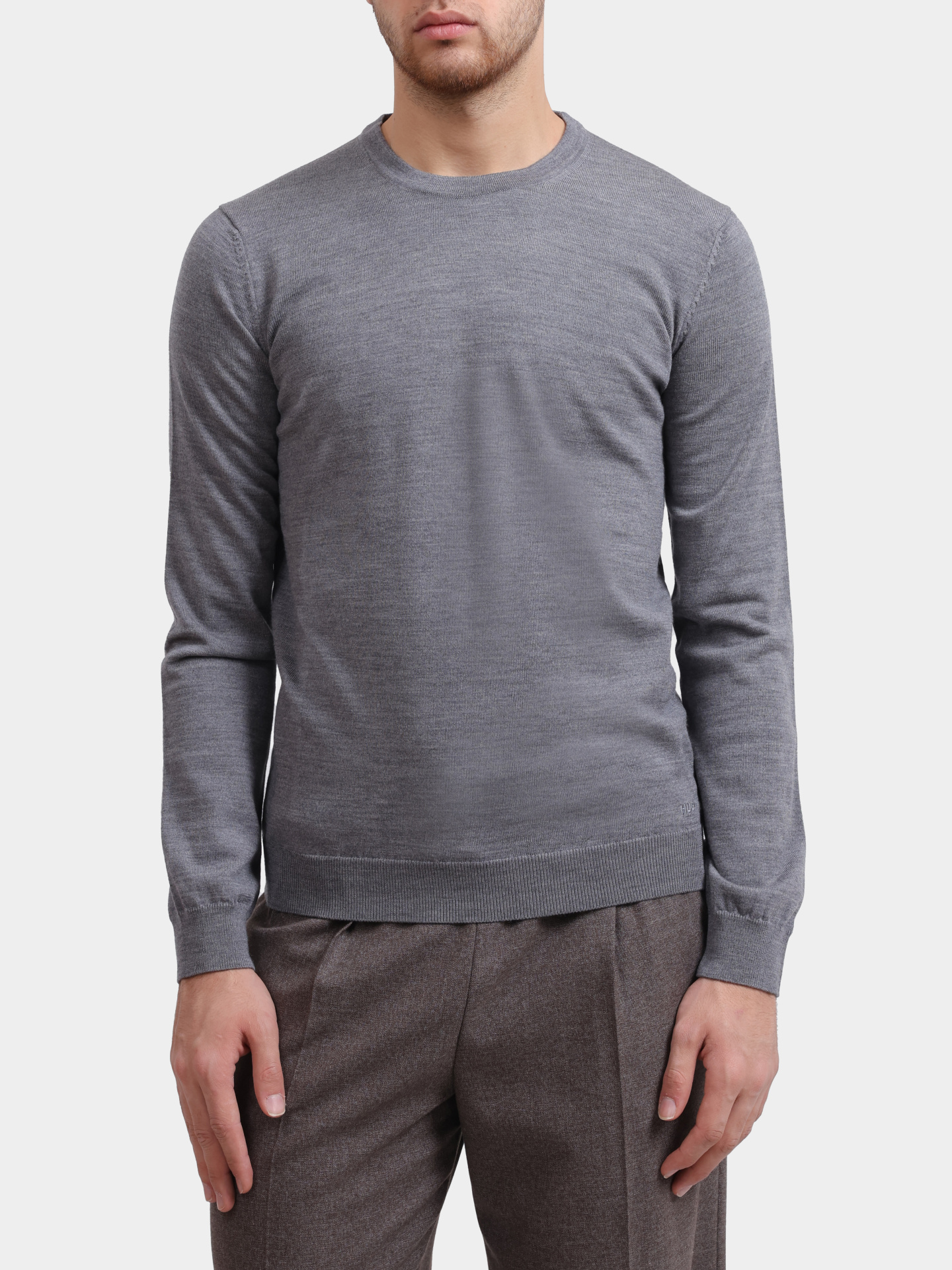 Свитер Hugo San Cedric-M1 10244128 мужской серый — купить в интернет-магазине Verdistore