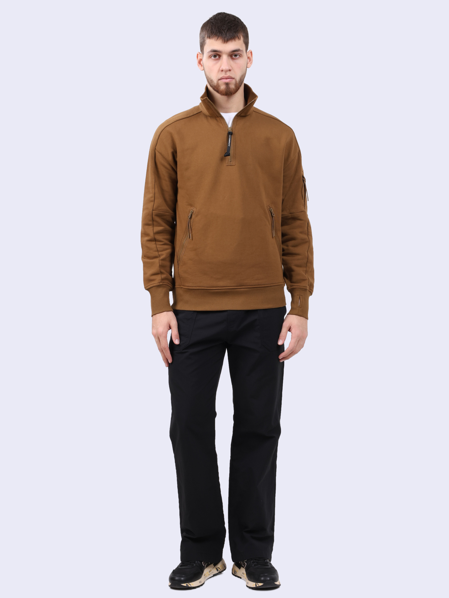 Свитшот C.P. Company 17CMSS027A 005086W 351 горчичный мужской — купить в интернет-магазине Verdistore