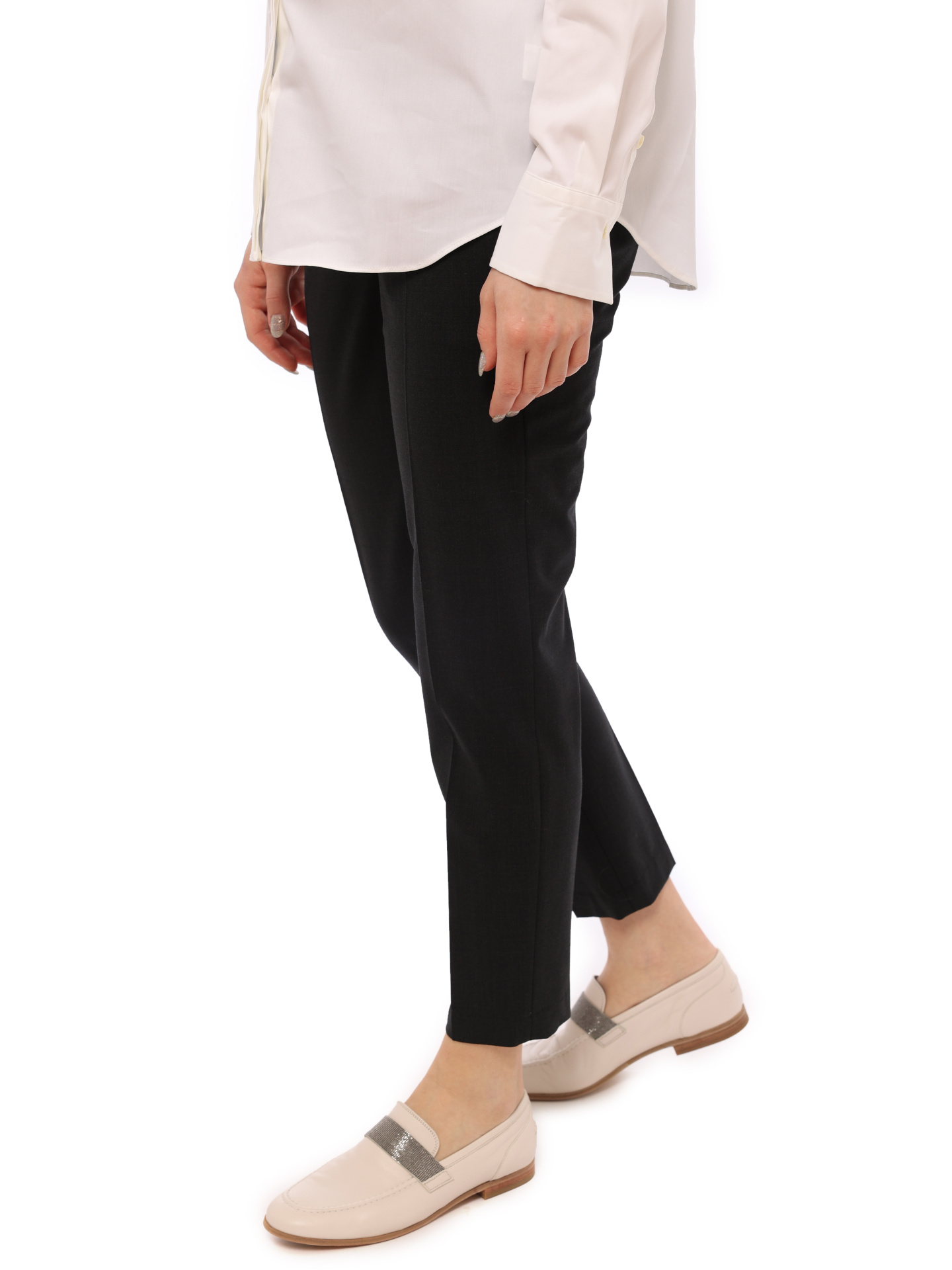 Брюки Brunello Cucinelli M0W07P6226 C2803 темно-серые с ремешком — купить в интернет-магазине Verdistore