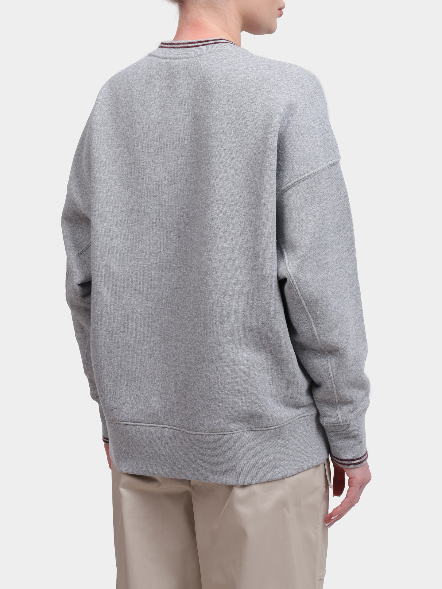 Свитшот Autry SWPW - L9HQ серый женский свободного кроя — купить в интернет-магазине Verdistore