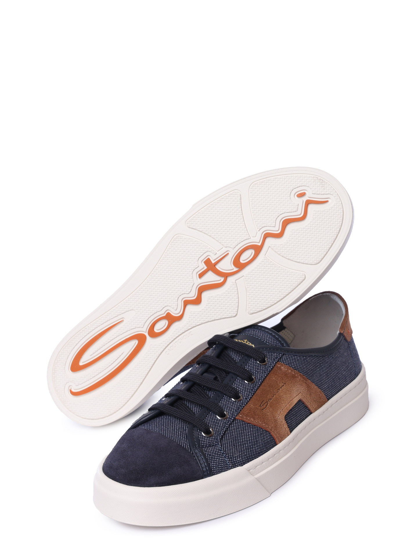 Кеды Santoni MBGG22075PNNGNUEU60 комбинированные мужские — купить в интернет-магазине Verdistore