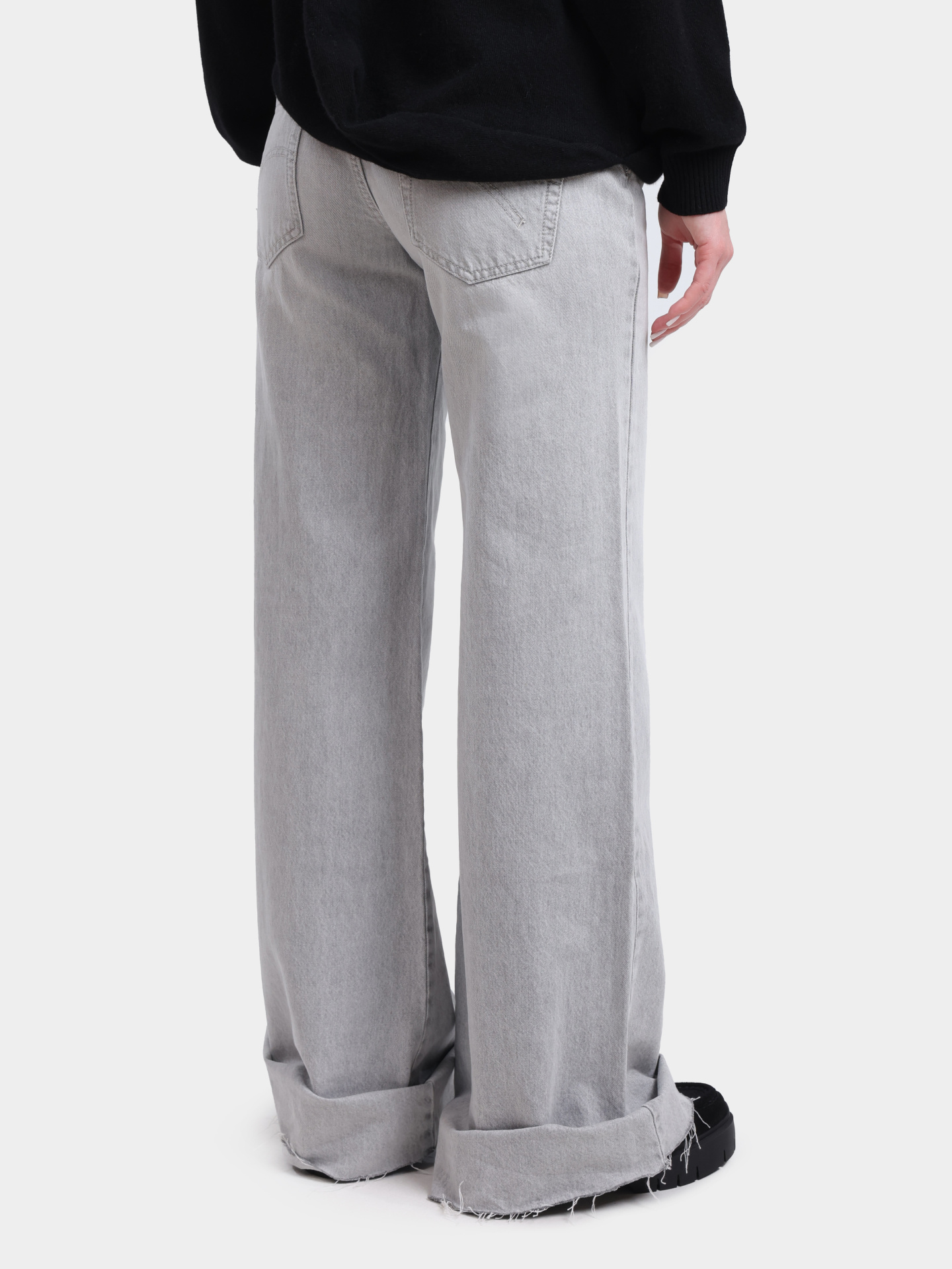 Джинсы Marella WLEG 005 серые женские широкого кроя — купить в интернет-магазине Verdistore