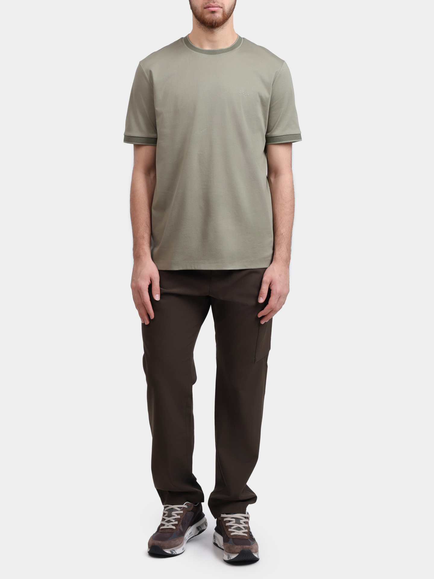 Футболка Boss 50543858 314 хлопковая мужская — купить в интернет-магазине Verdistore