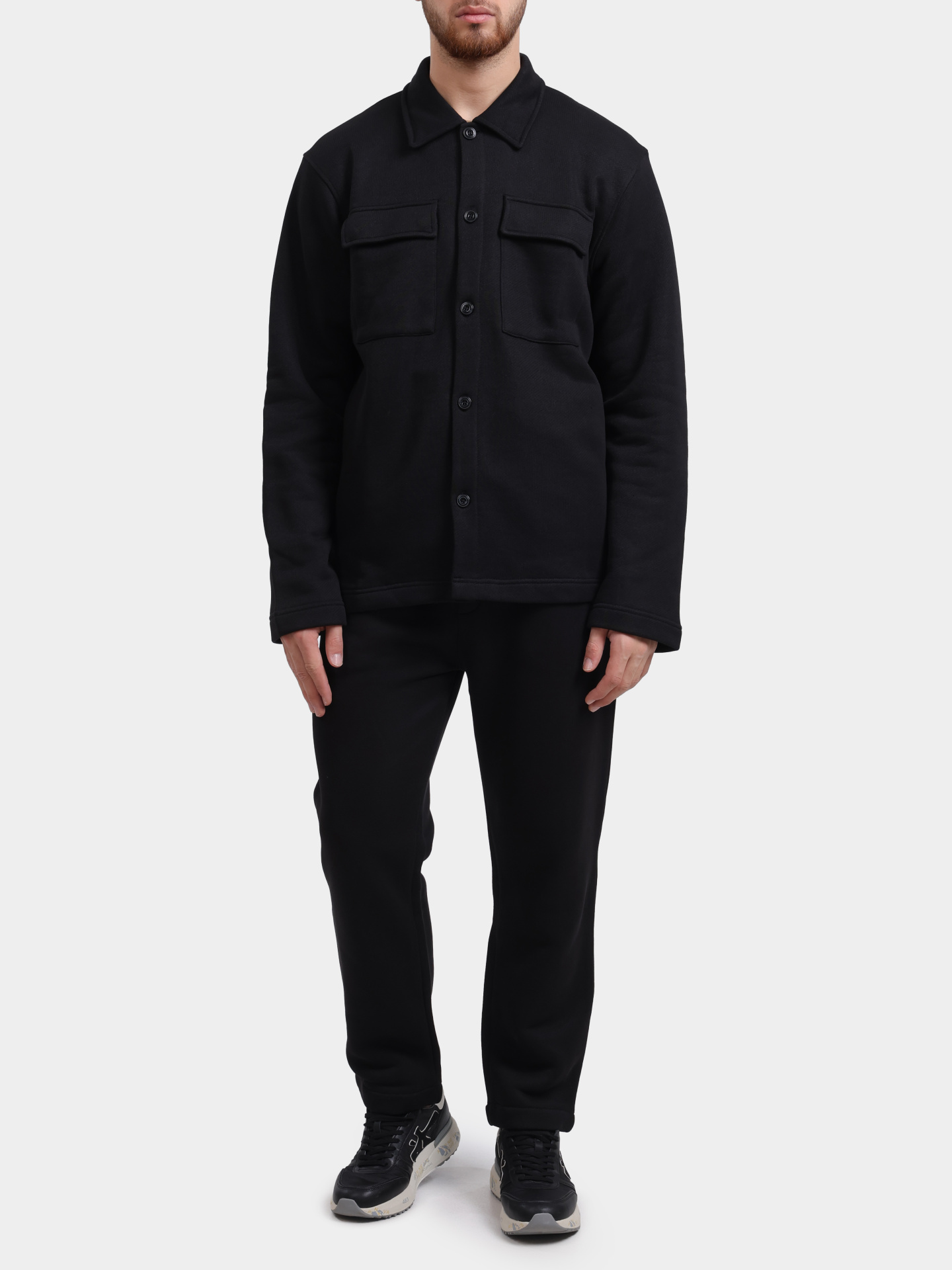 Куртка-рубашка Joop! 15 JJJ-20Dustin 10016990 001 черная мужская — купить в интернет-магазине Verdistore