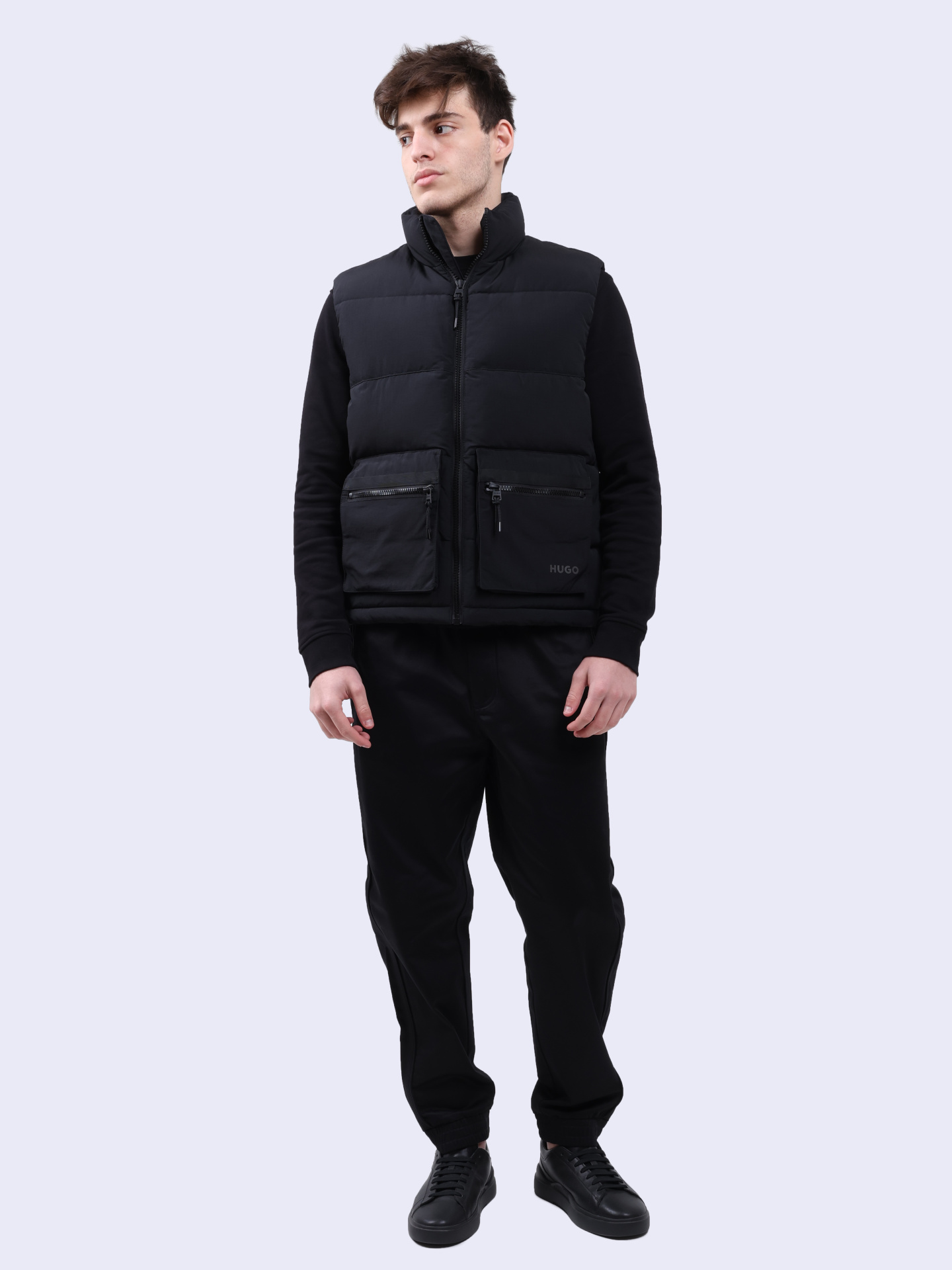 Жилет прямого кроя с накладными карманами на молниях  — купить в интернет-магазине Verdistore