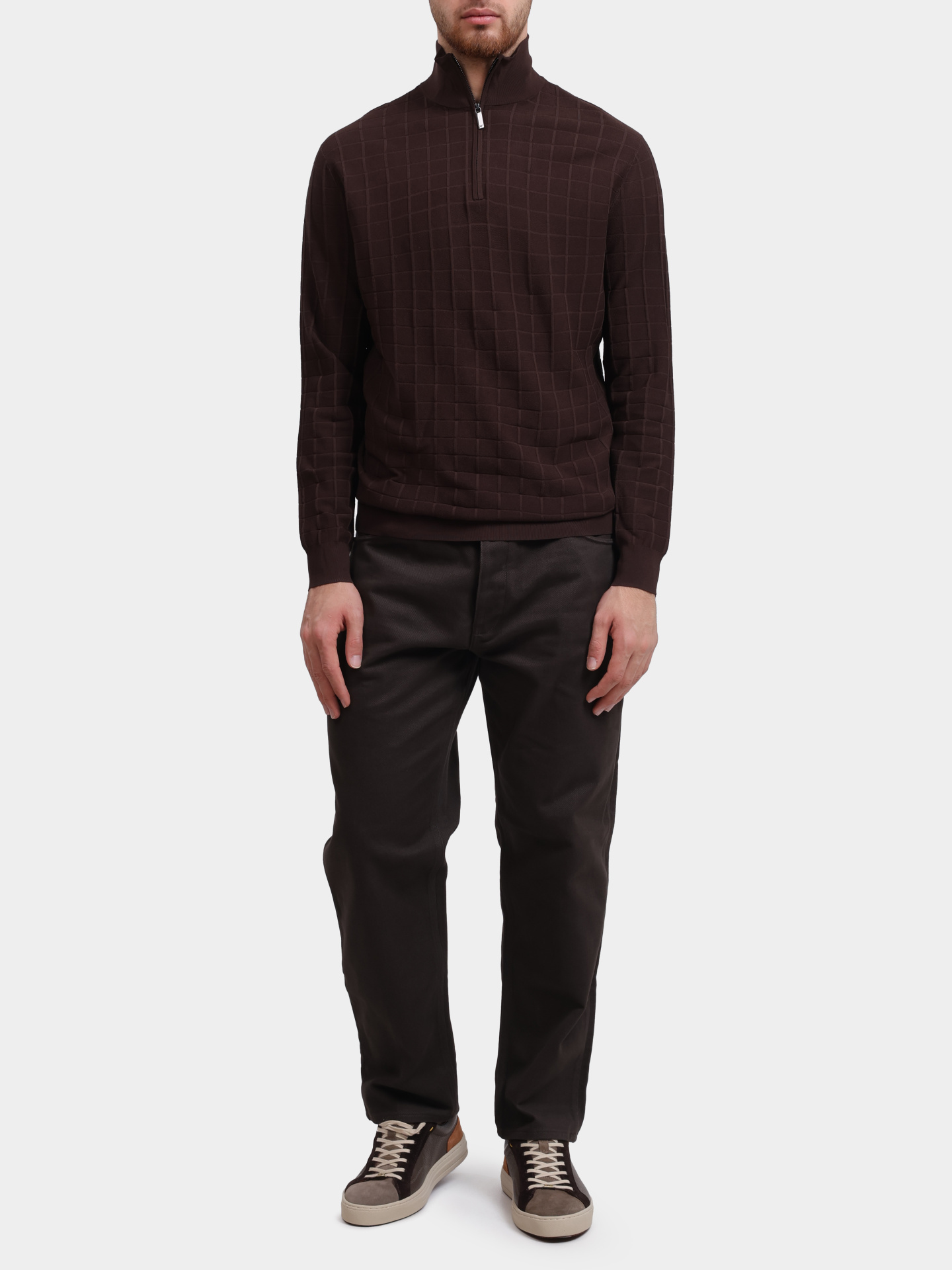 Джинсы Emporio Armani 6R1J69 1NGRZ 05A6 темно-коричневые мужские — купить в интернет-магазине Verdistore