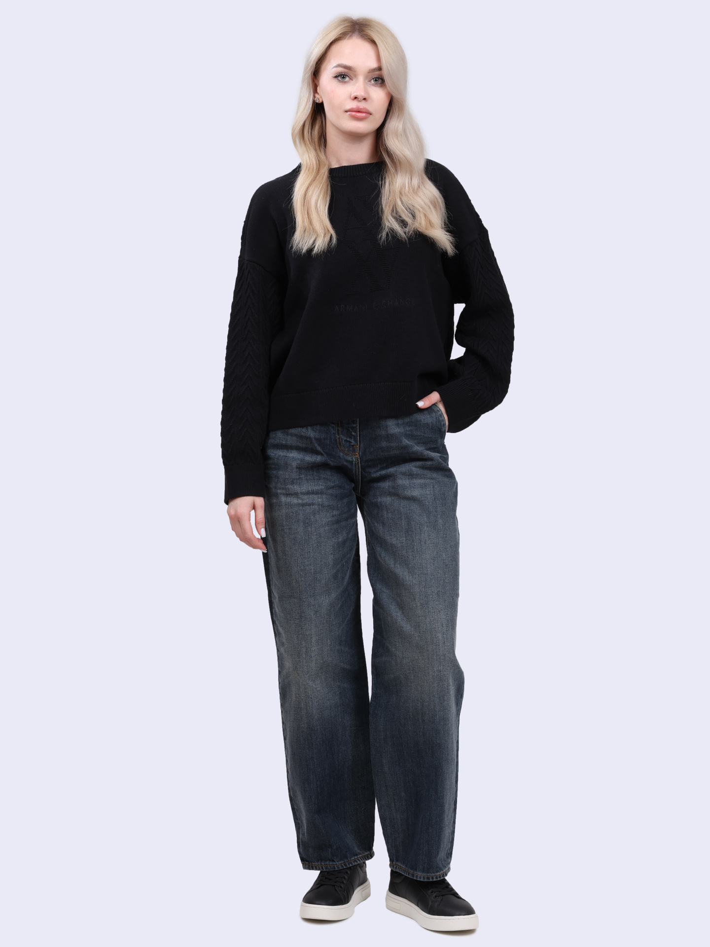 Джинсы Armani Exchange 6DYP24 Y18DZ 1500 темно-синие женские — купить в интернет-магазине Verdistore