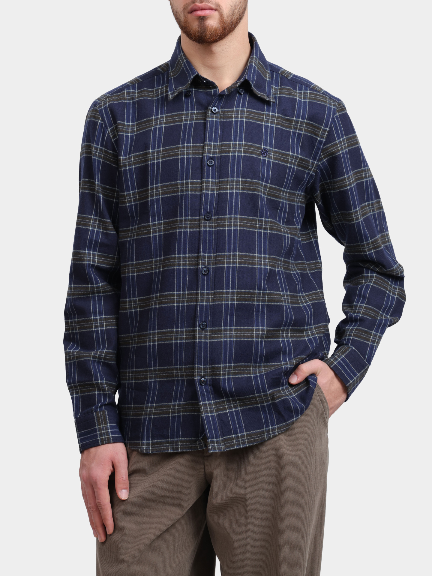 Рубашка Boss 50550049 473 клетчатая мужская — купить в интернет-магазине Verdistore