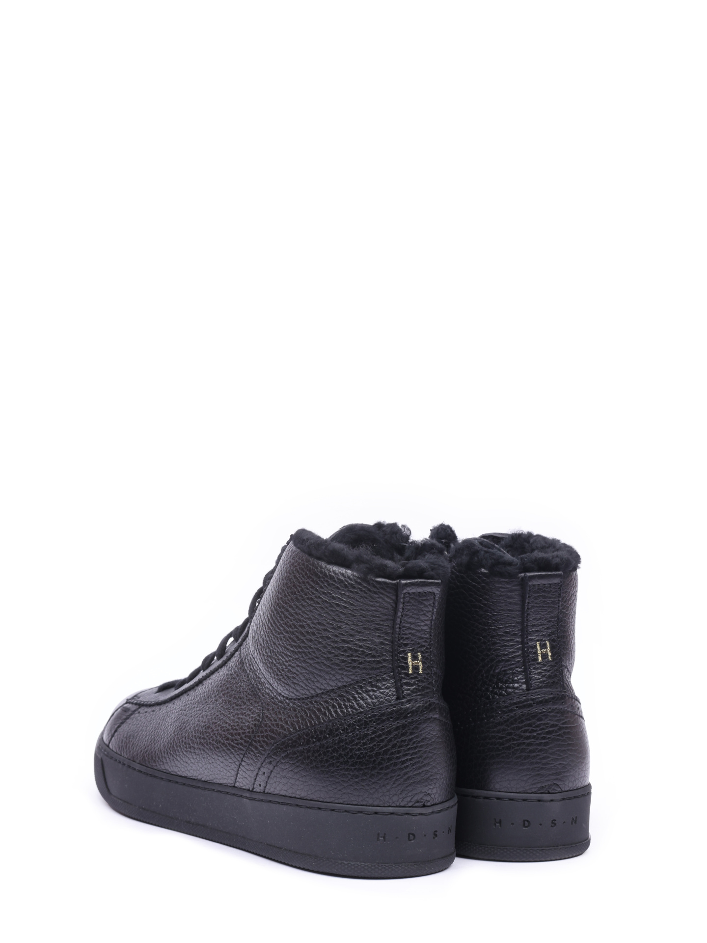 Высокие кеды кожаные черные на шнуровке  — купить в интернет-магазине Verdistore