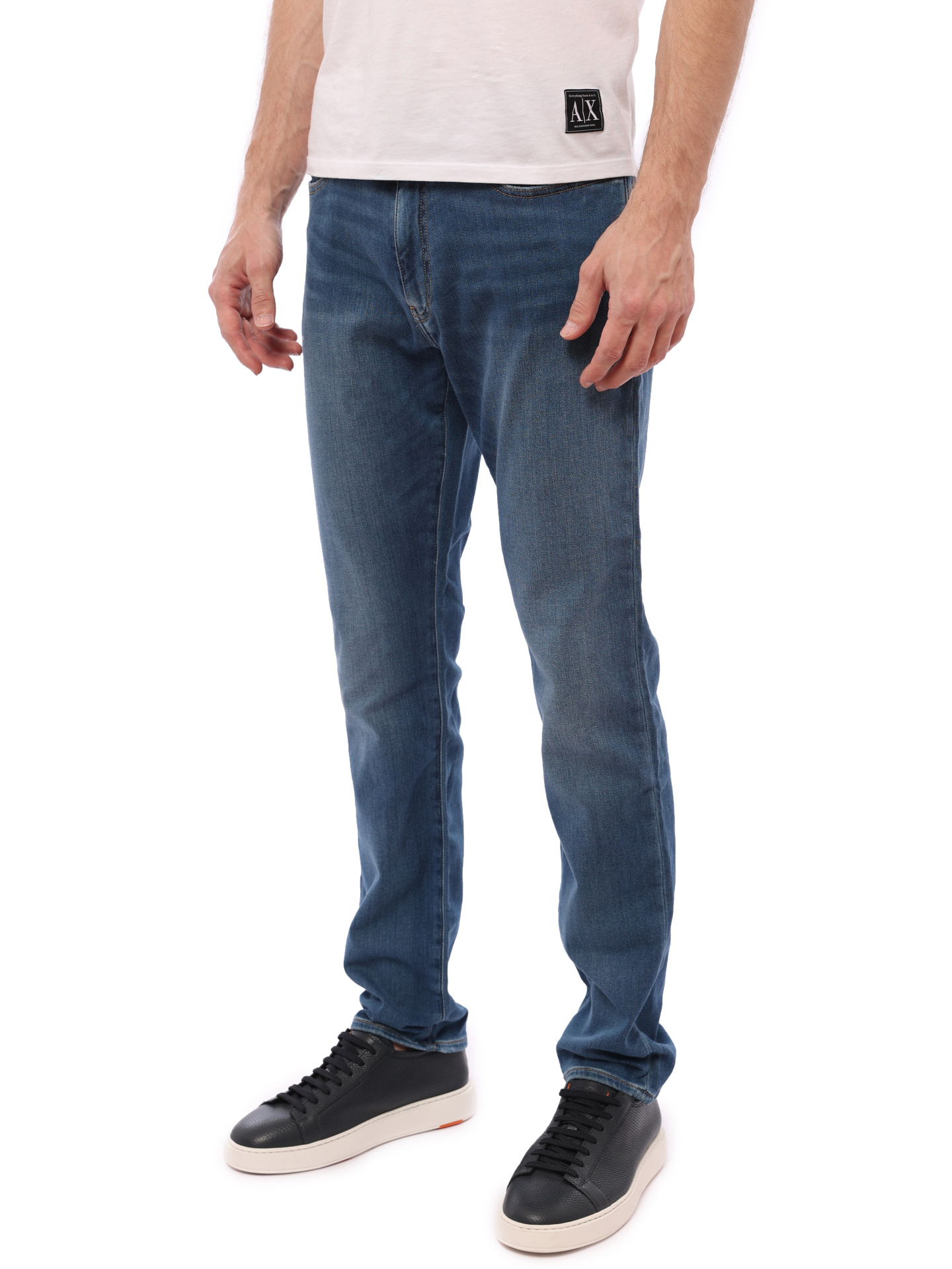 Джинсы Armani Exchange 3HZJ28 Z3QMZ 1500 синие мужские на кулиске — купить в интернет-магазине Verdistore