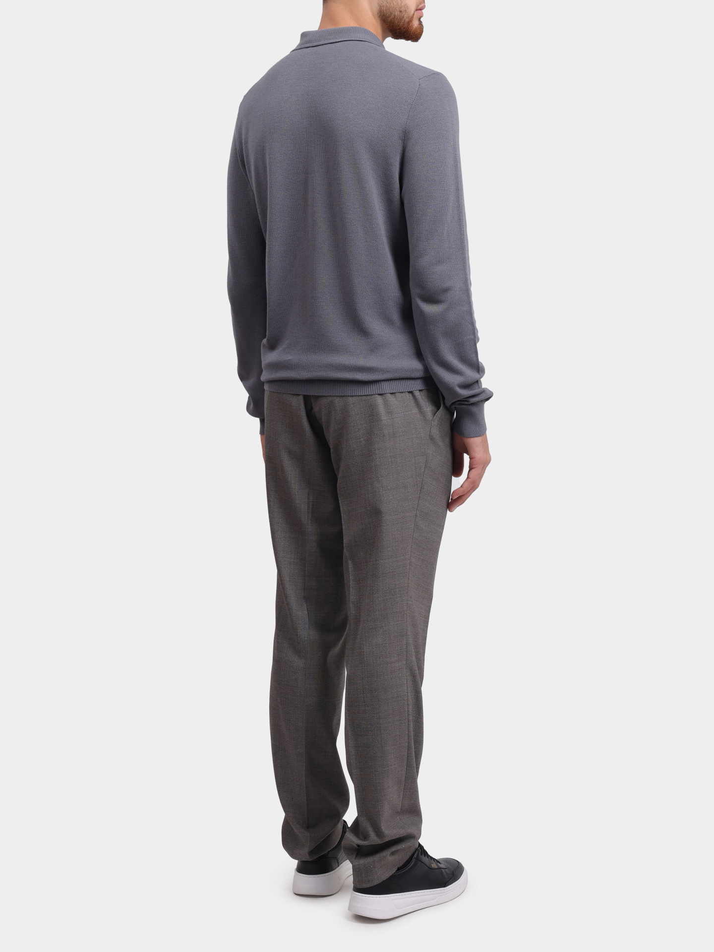 Поло Hugo 50533346 086 серое мужское — купить в интернет-магазине Verdistore