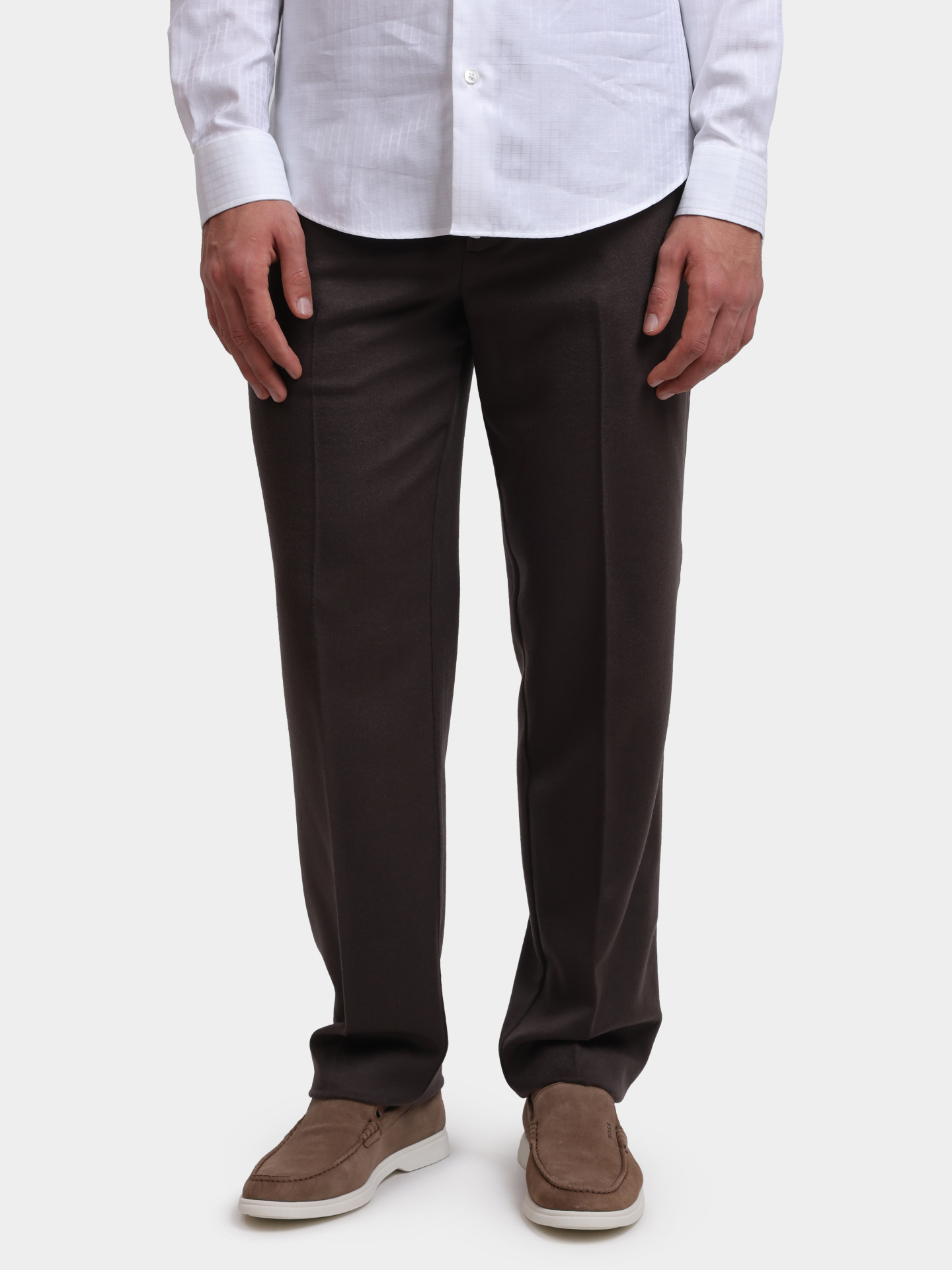 Брюки Emporio Armani EM001505 AF17835 U8112 шерстяные мужские — купить в интернет-магазине Verdistore