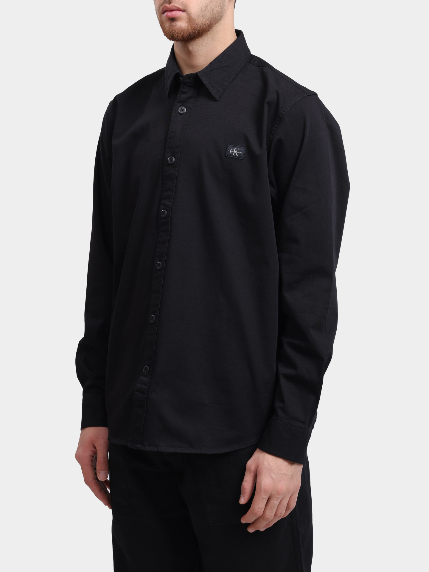 Рубашка Calvin Klein Jeans J30J327585 BEH хлопковая мужская — купить в интернет-магазине Verdistore