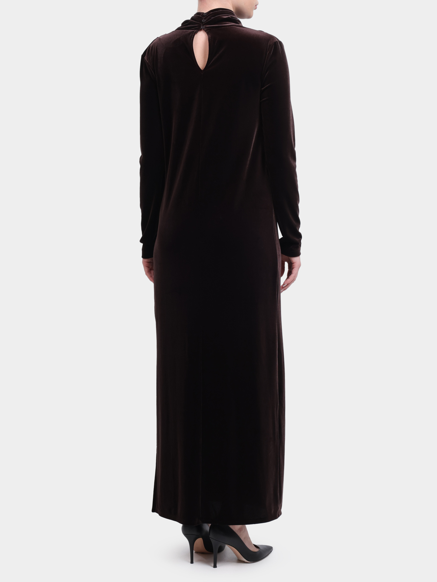 Платье Marella SOLANGE 001 длинное женское бархатистое — купить в интернет-магазине Verdistore