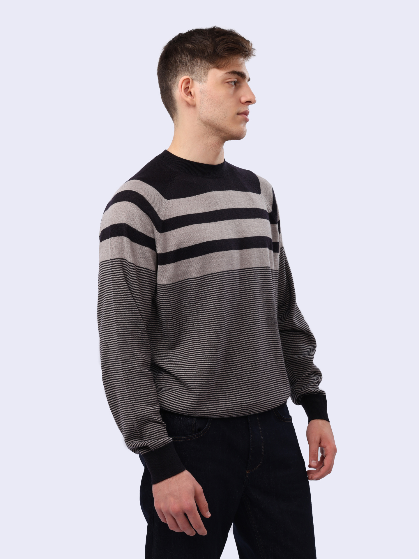 Свитер Armani Exchange 6DZM2K ZMM9Z 25FV полосатый мужской — купить в интернет-магазине Verdistore