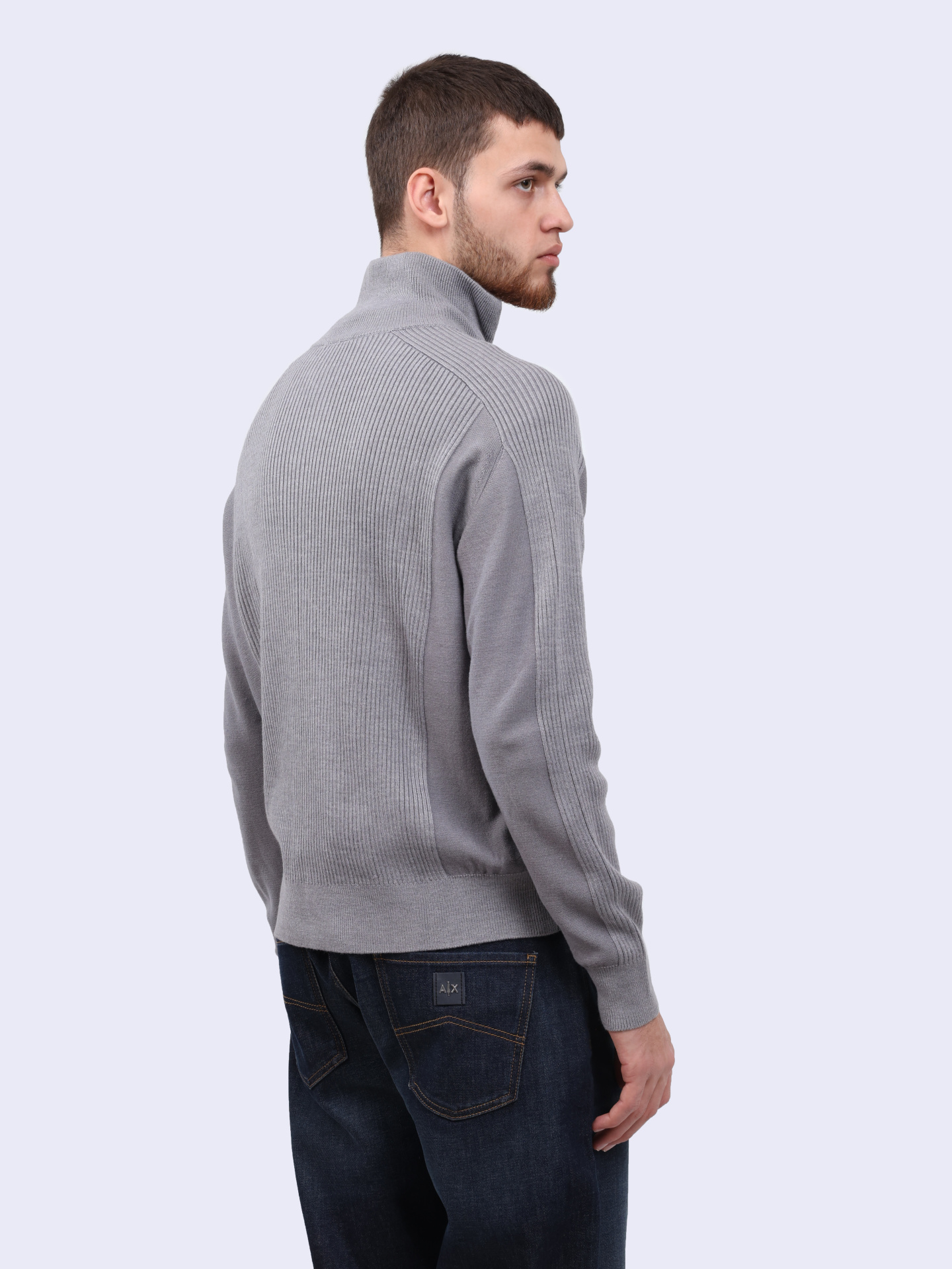 Кардиган Armani Exchange 6DZE6G ZM5BZ 19AA серый мужской — купить в интернет-магазине Verdistore