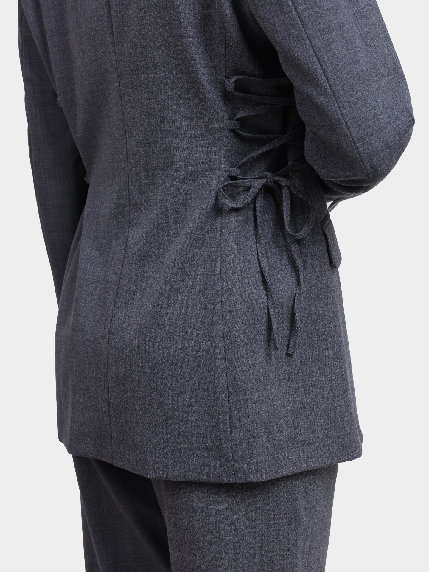 Жакет Marella FILING 002 серый женский на шнуровке — купить в интернет-магазине Verdistore