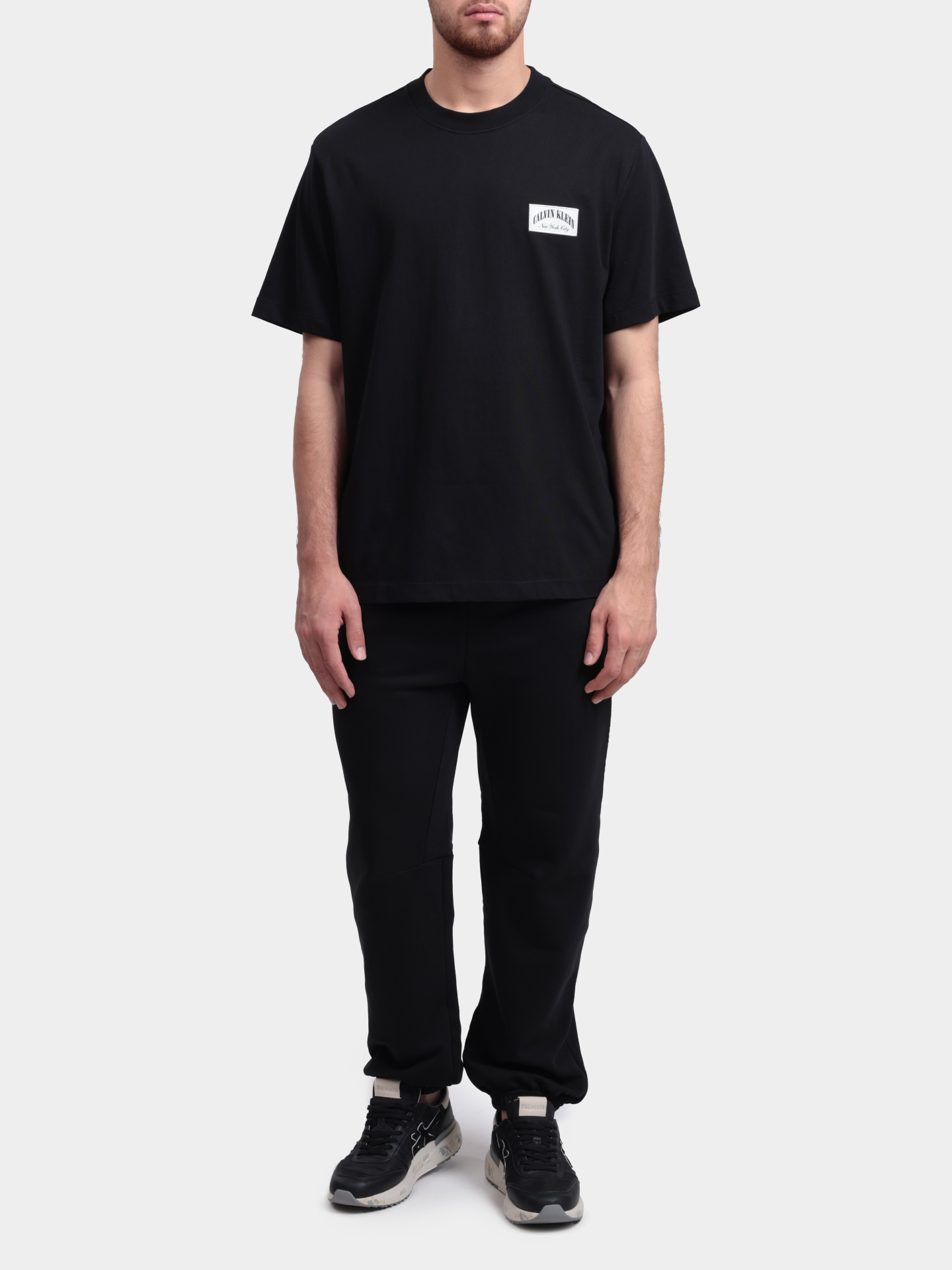 Брюки спортивные Calvin Klein LVGMS6P600 UB1 черные мужские — купить в интернет-магазине Verdistore
