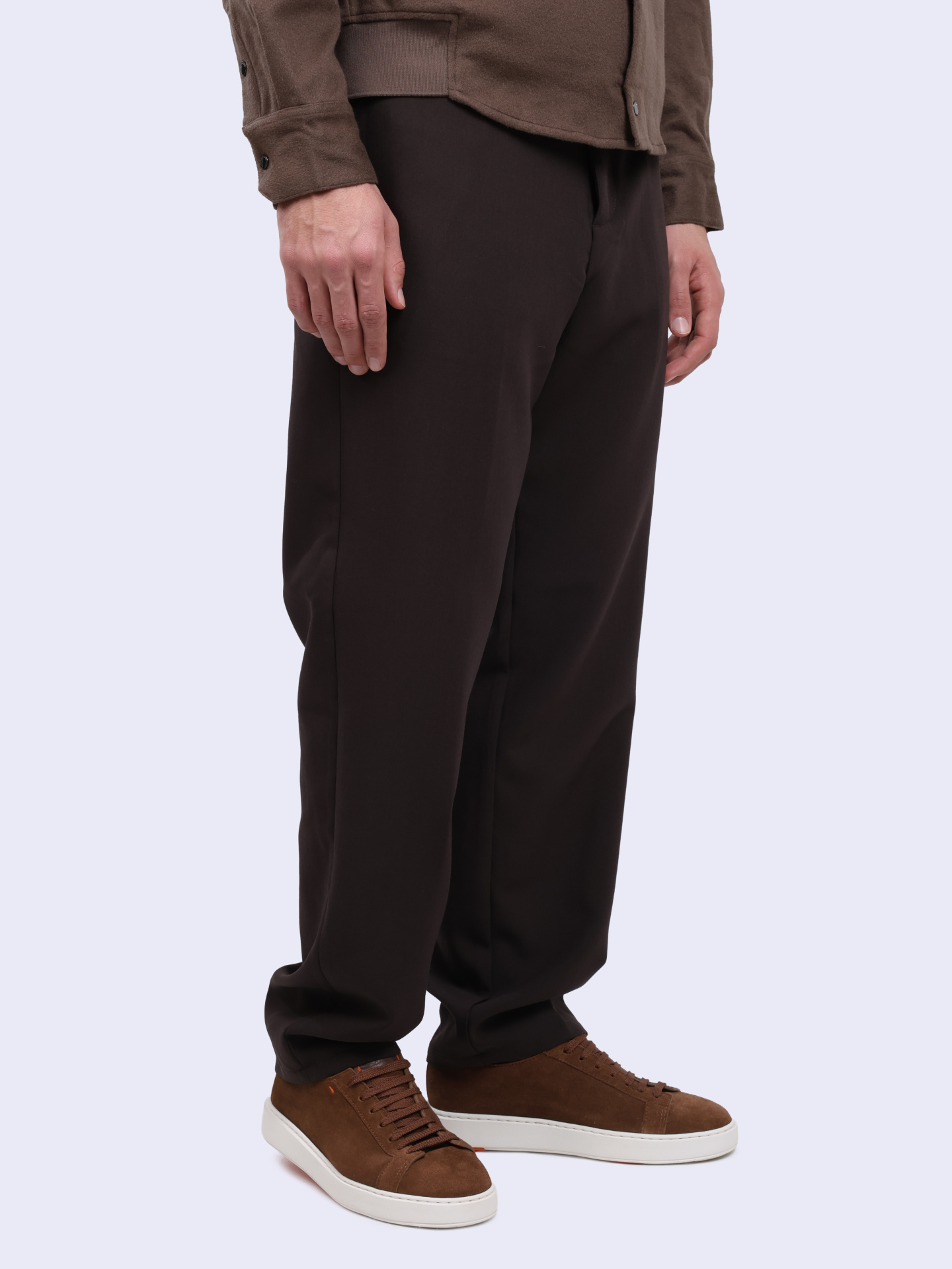 Брюки Emporio Armani 6D1PM6 1NFTZ 05A6 коричневые мужские — купить в интернет-магазине Verdistore