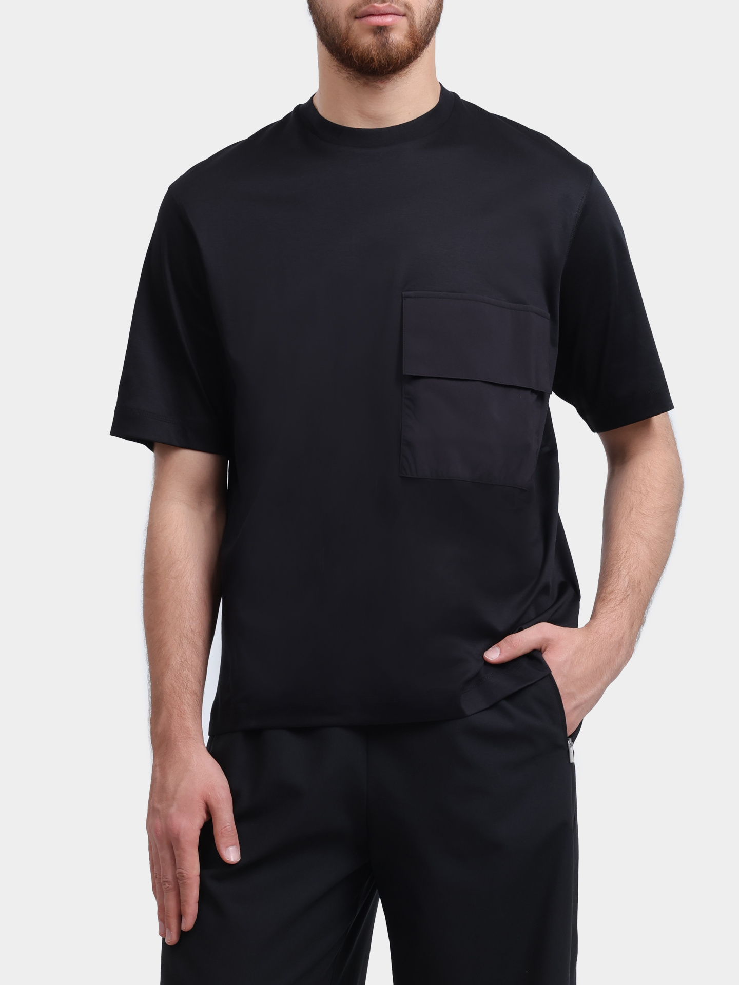 Футболка Herno Laminar JG00072UL 52132 с накладным карманом мужская — купить в интернет-магазине Verdistore