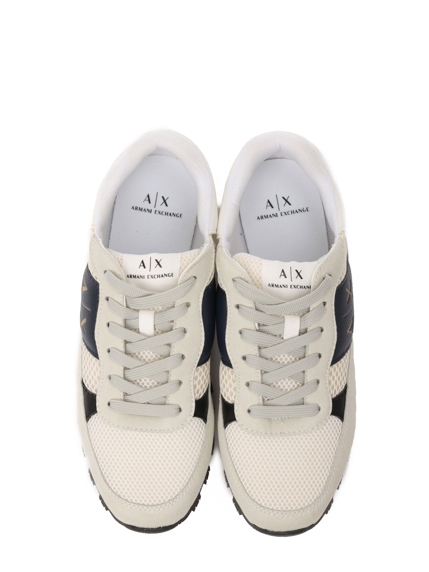 Кроссовки Armani Exchange XUX181 XV807 S054 белые комбинированные мужские — купить в интернет-магазине Verdistore